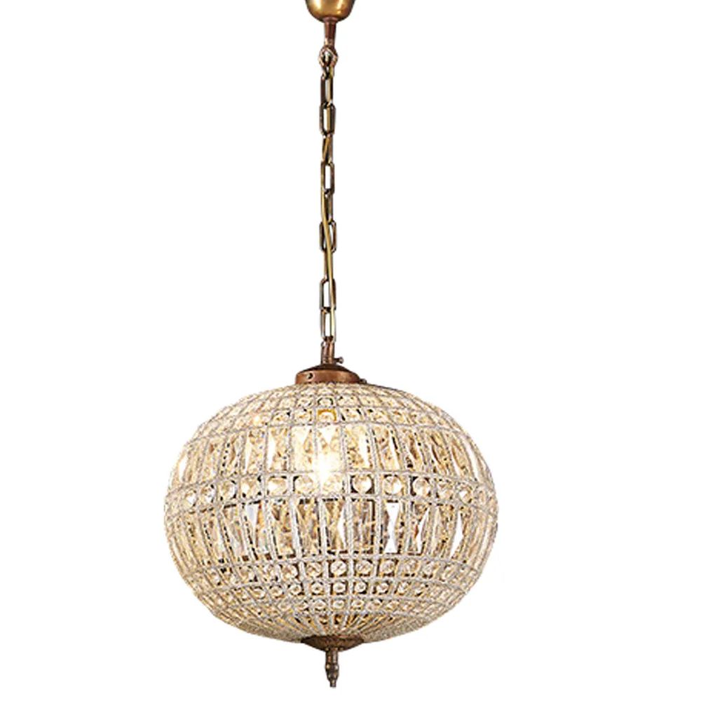 Palermo Glass Metal Pendant Chandelier