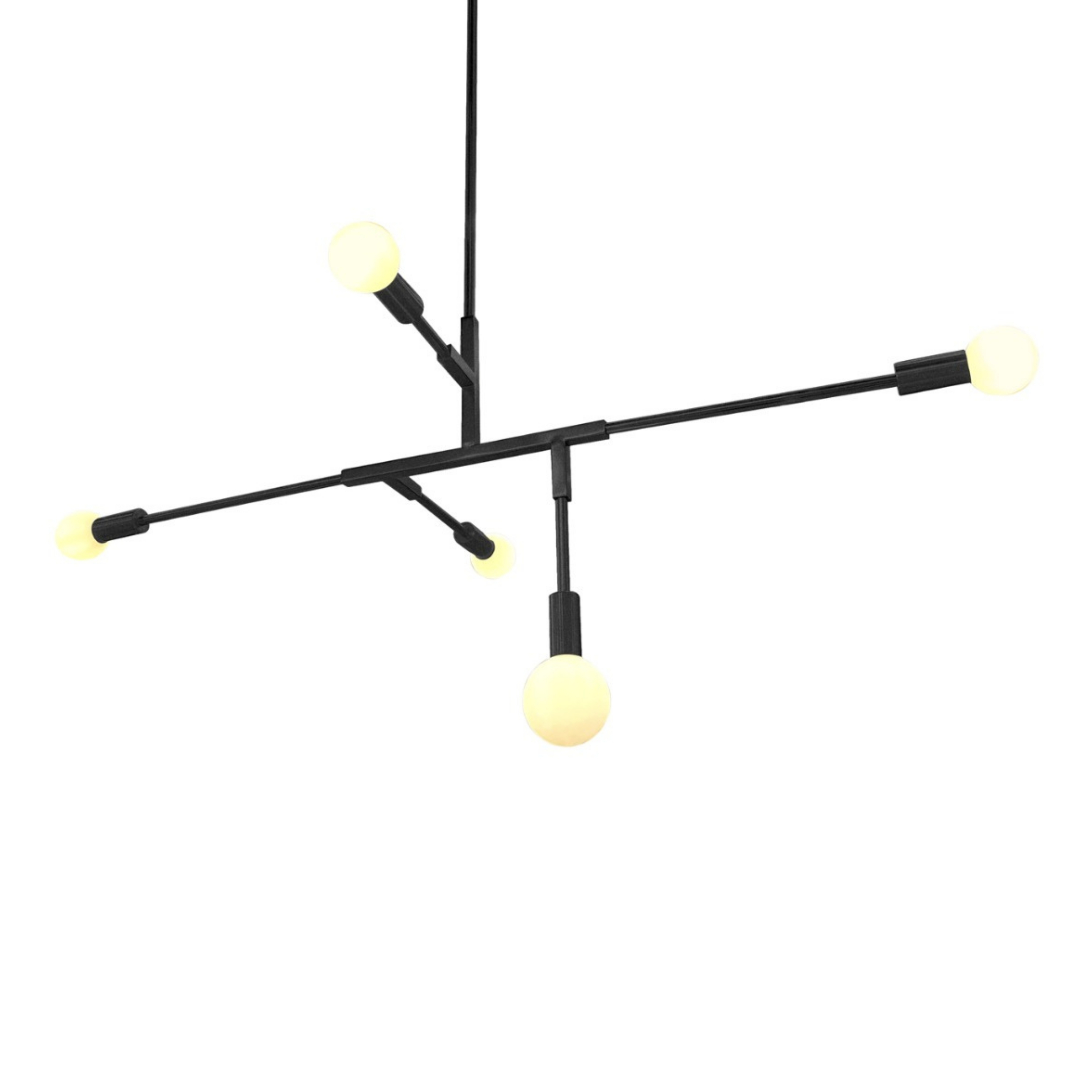 Josiah Minimalist Black Branching Pendant Light