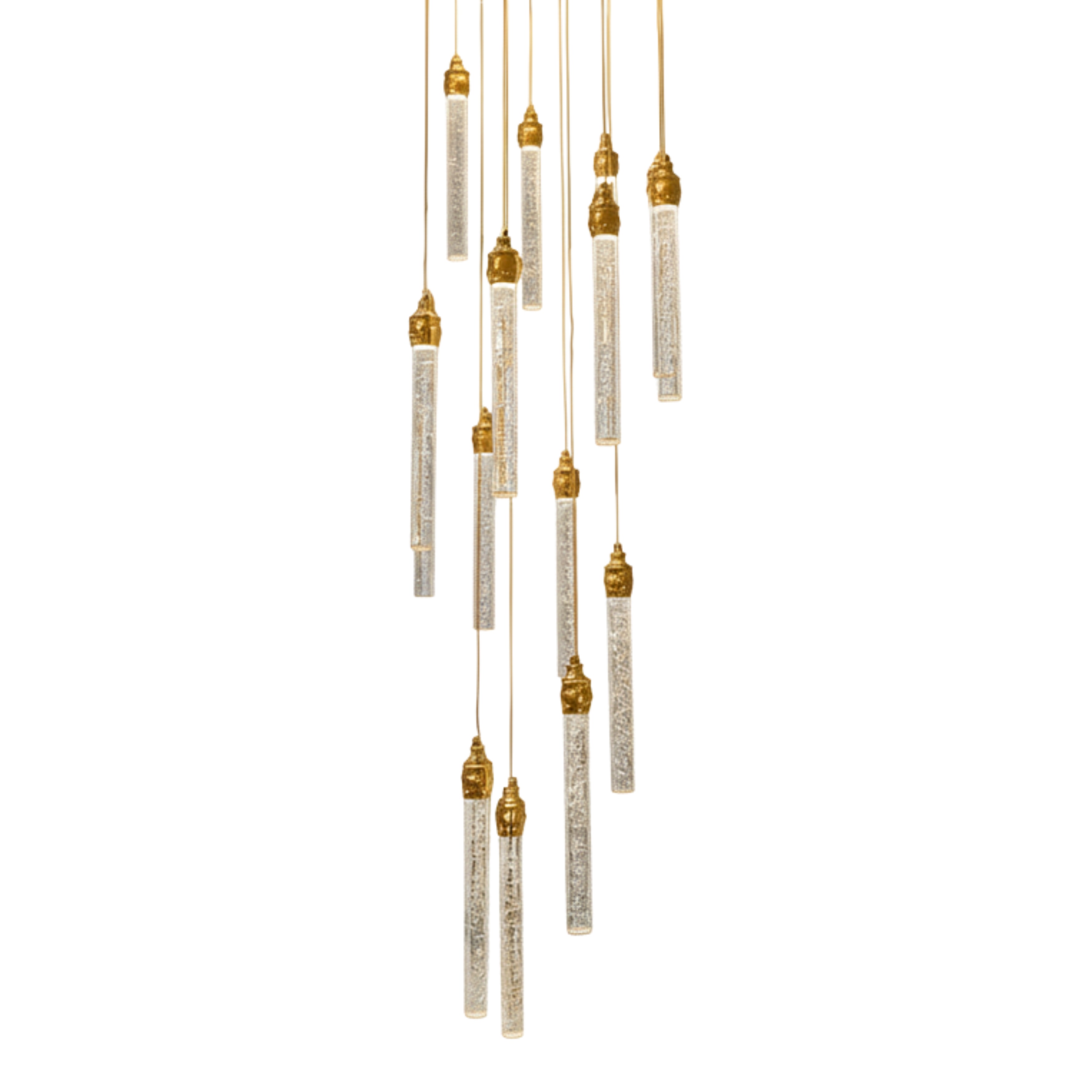 Loja Three Tiered 3CCT LED Crystal Chandelier with Remote - Chrome