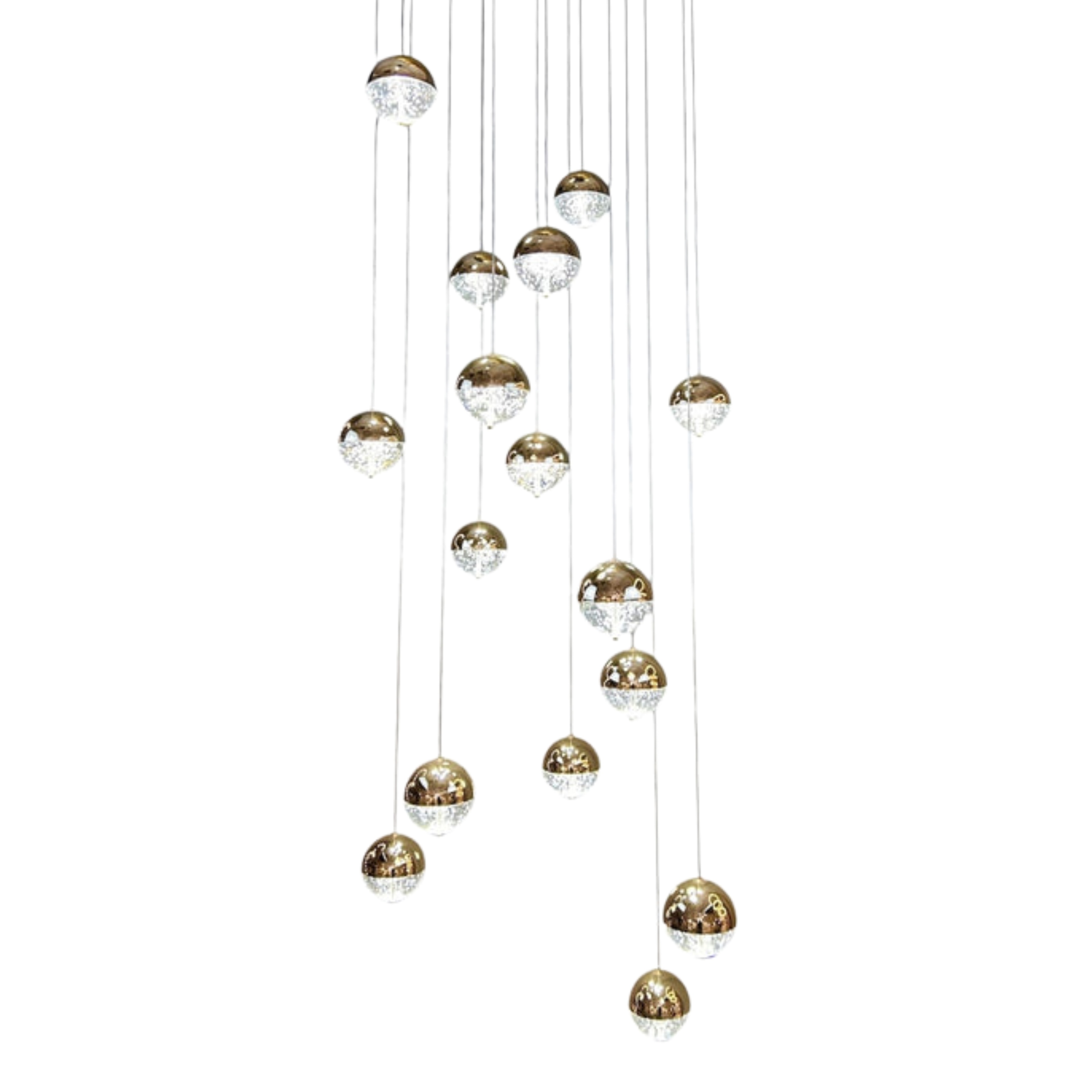 Zambezi 16 Light 3CCT LED Cluster Chandelier - Gold