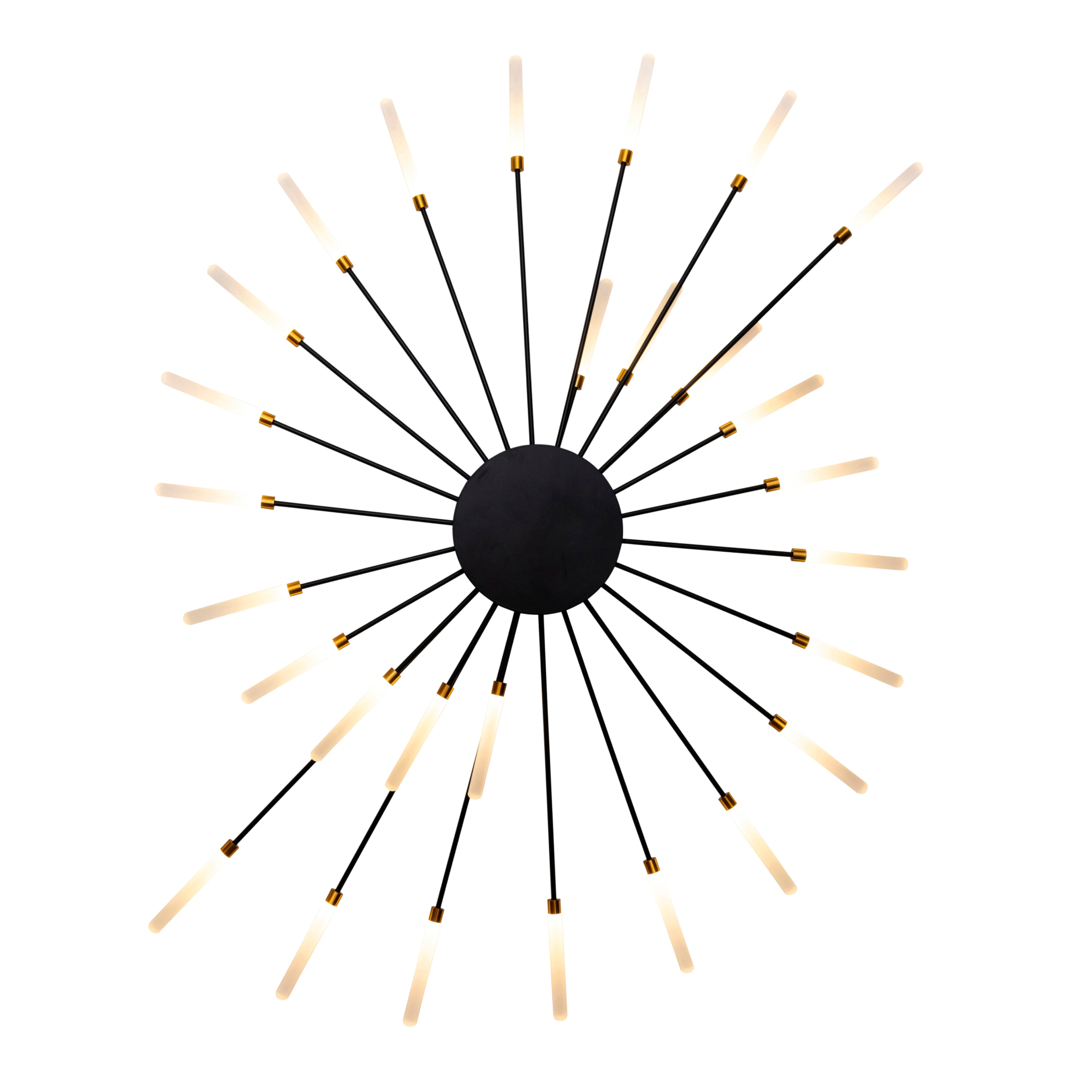 Gracie 28 Light Abstract LED Wall Light - Black