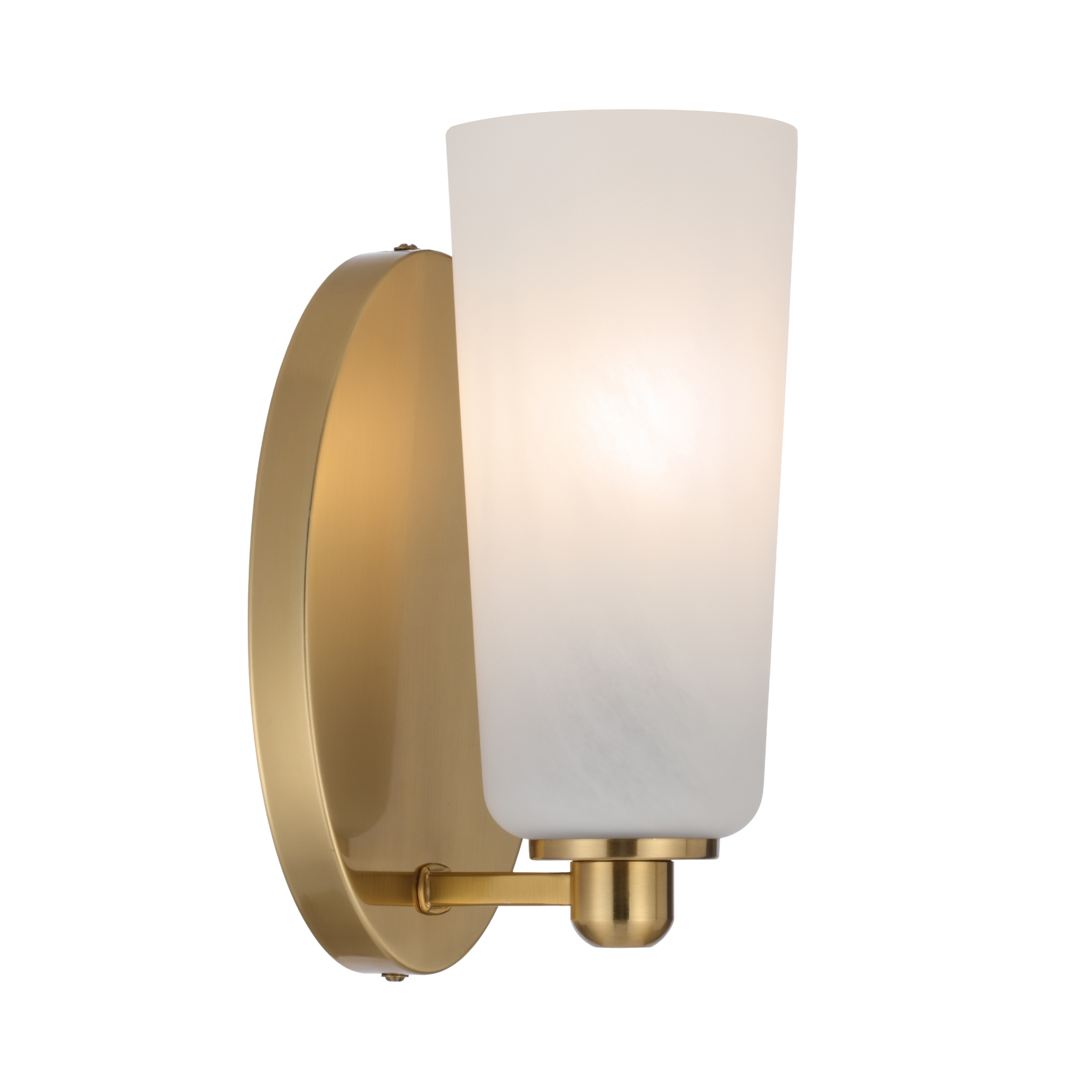 Belovo Opal Glass Solo Wall Light - Gold