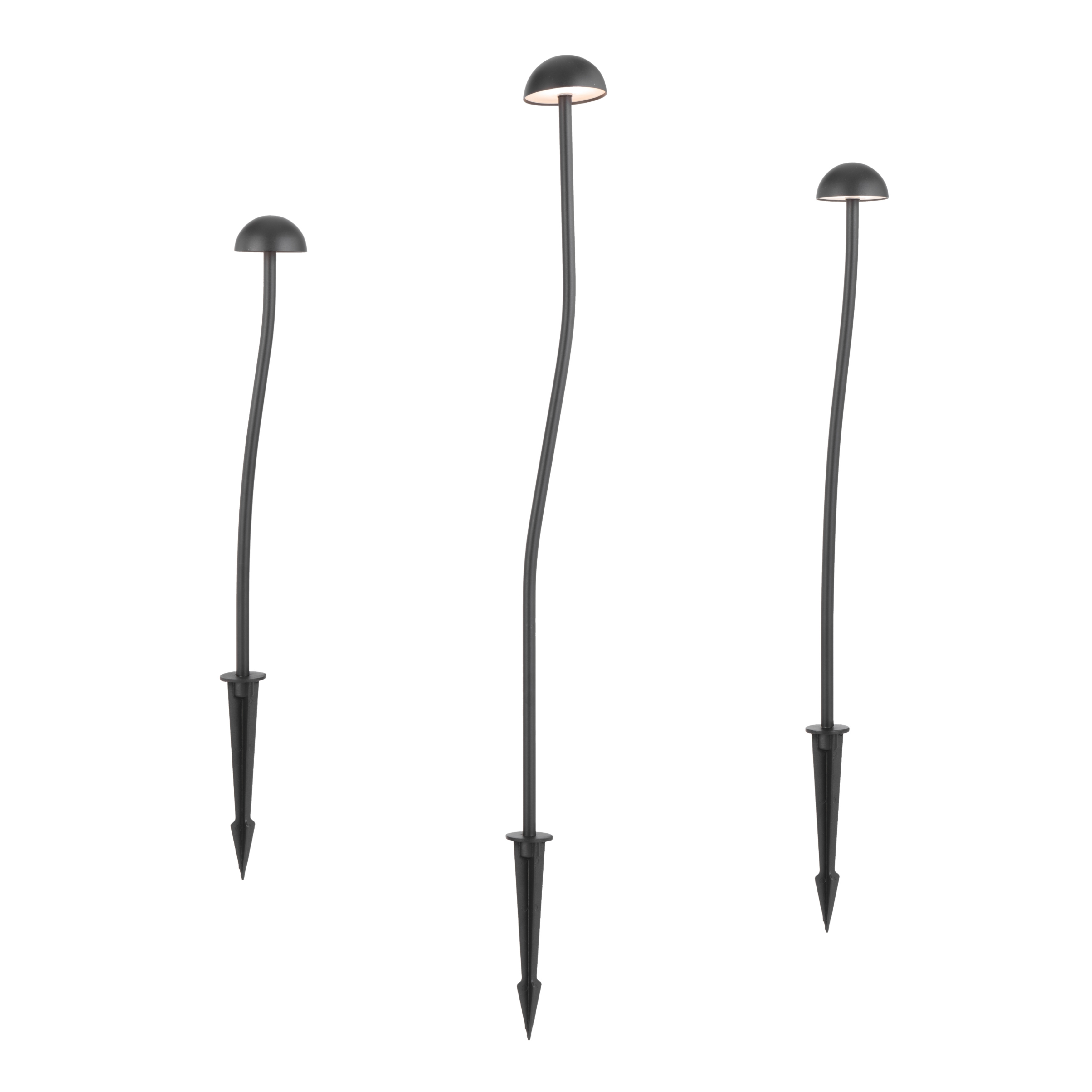 Gien 24V DC IP65 LED Garden Spike Light Set - Black
