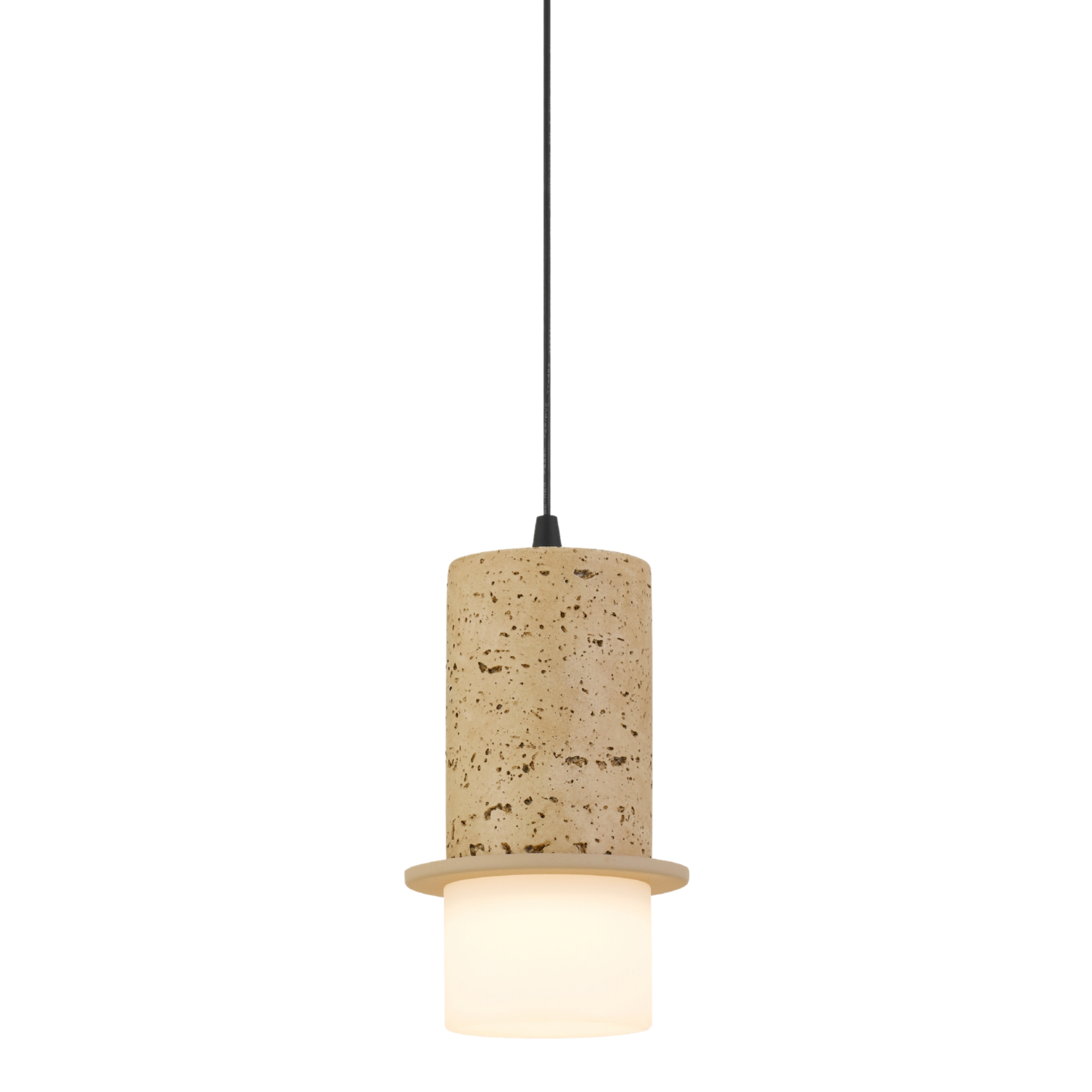 Rocklin Cast Stone 3CCT LED Pendant Light - Travertine