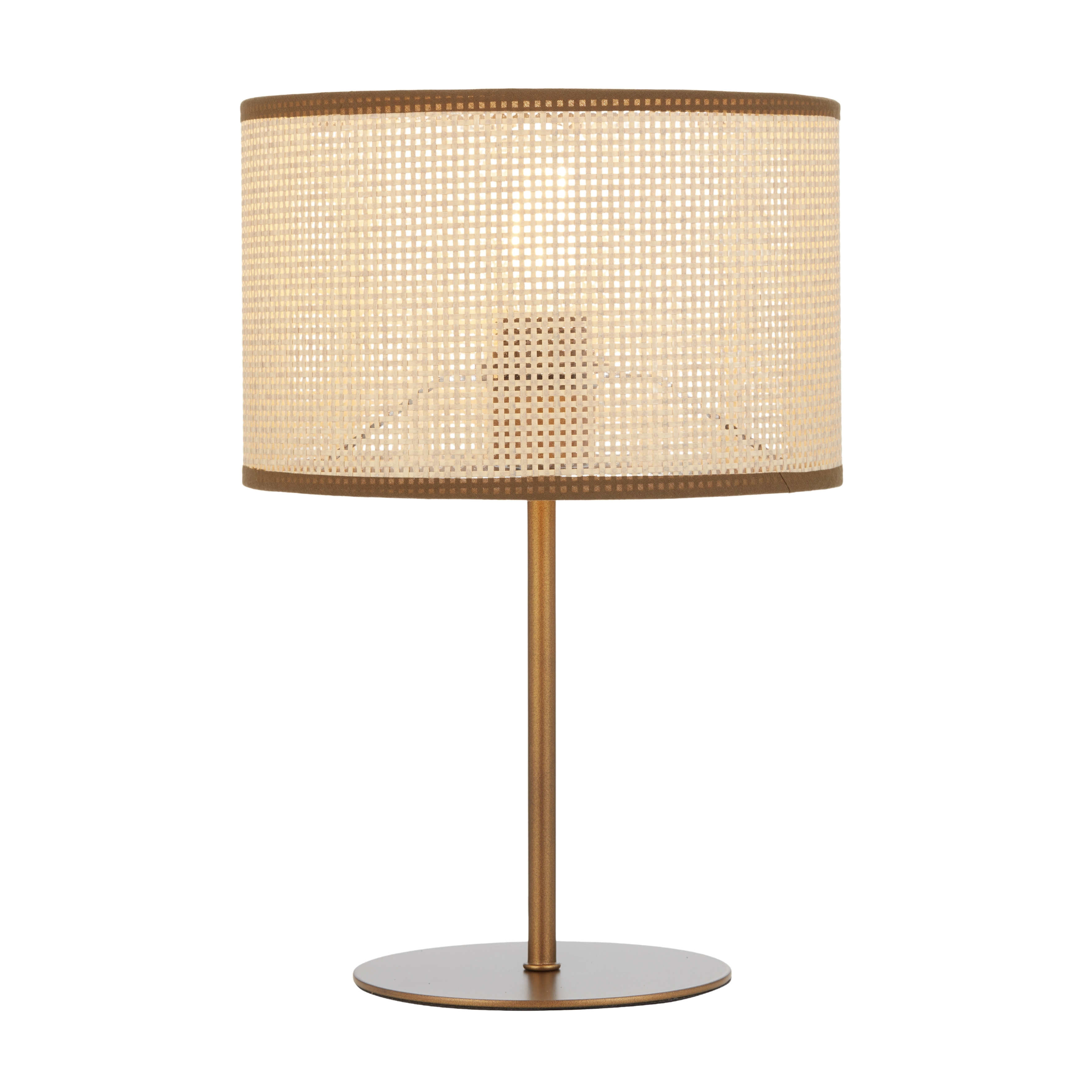 Ventanas Contemporary Boho Table Lamp - Vintage Brass
