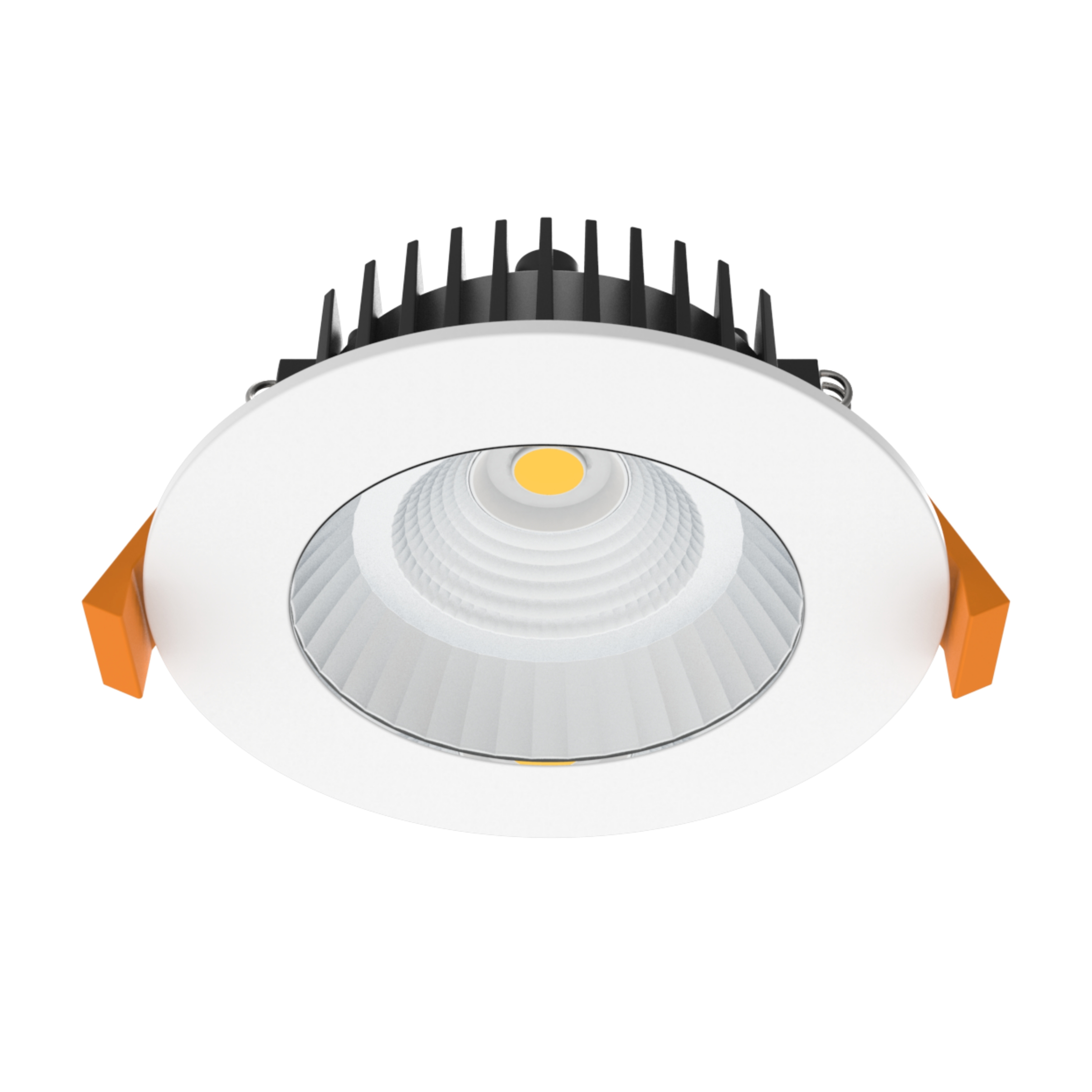 Poh IP44 Flat Face Dimmable 3CCT LED Downlight - White