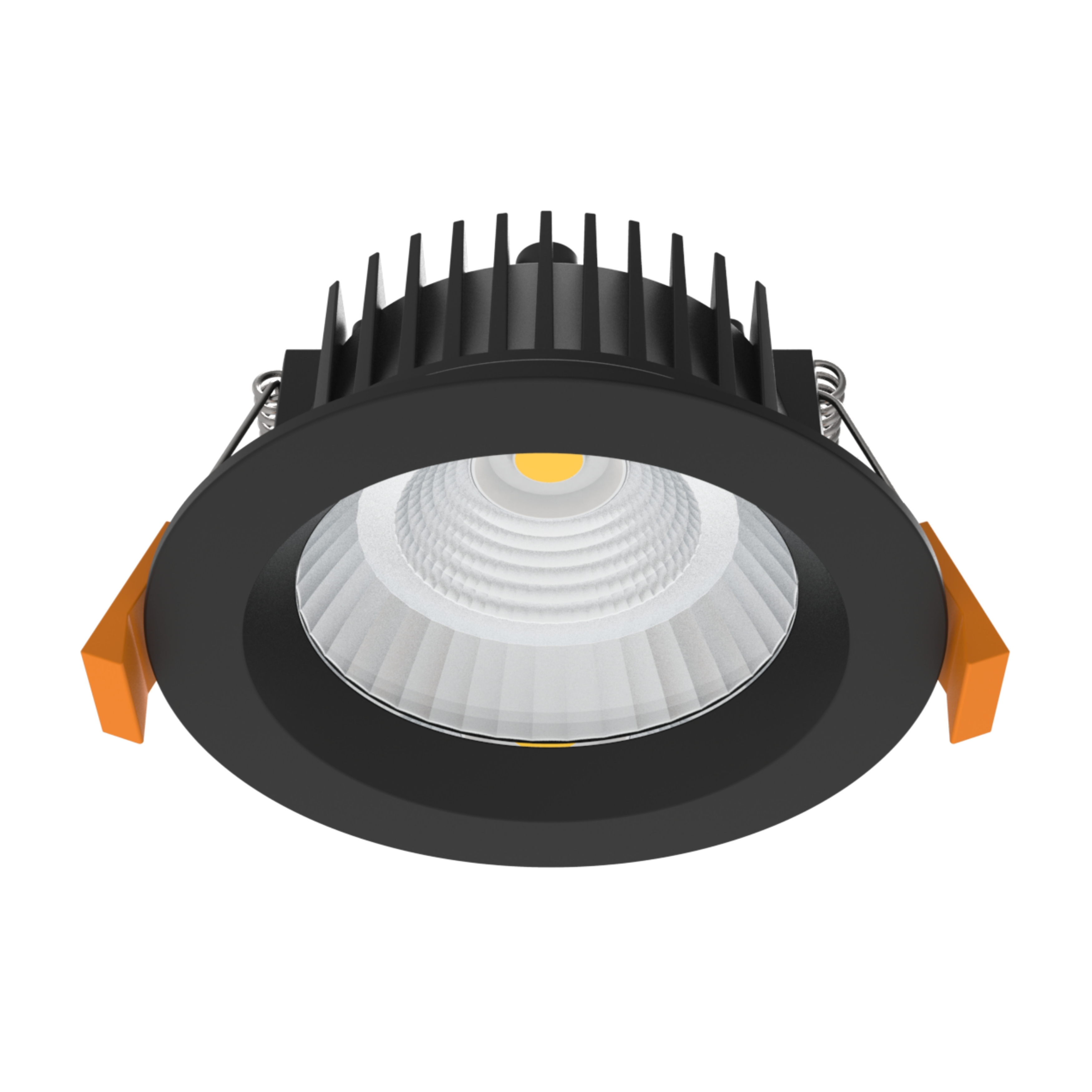 Poh IP44 Recessed Face 3CCT LED Downlight - Black