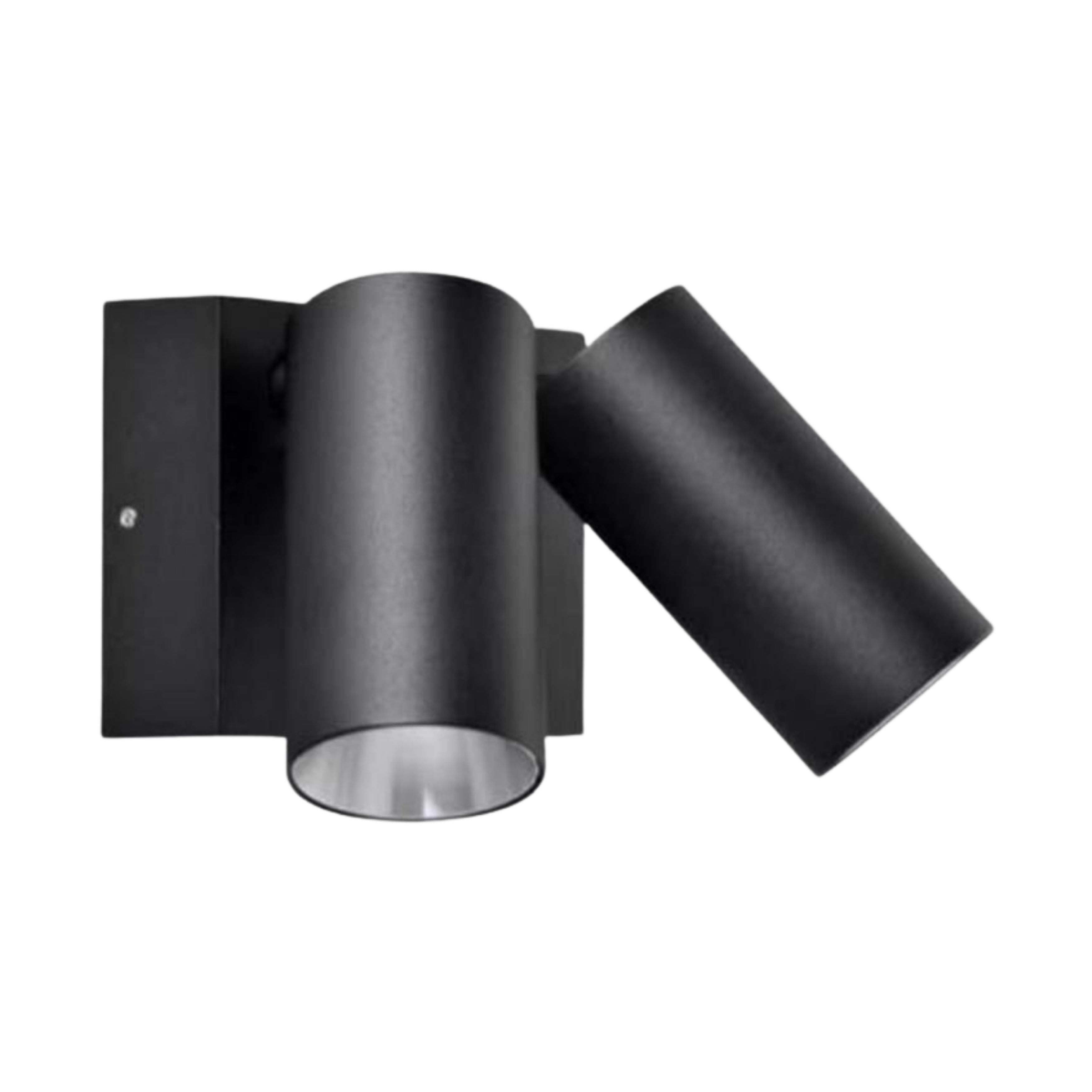 Plum IP65 Square Base Duo Spot Wall Light - Black