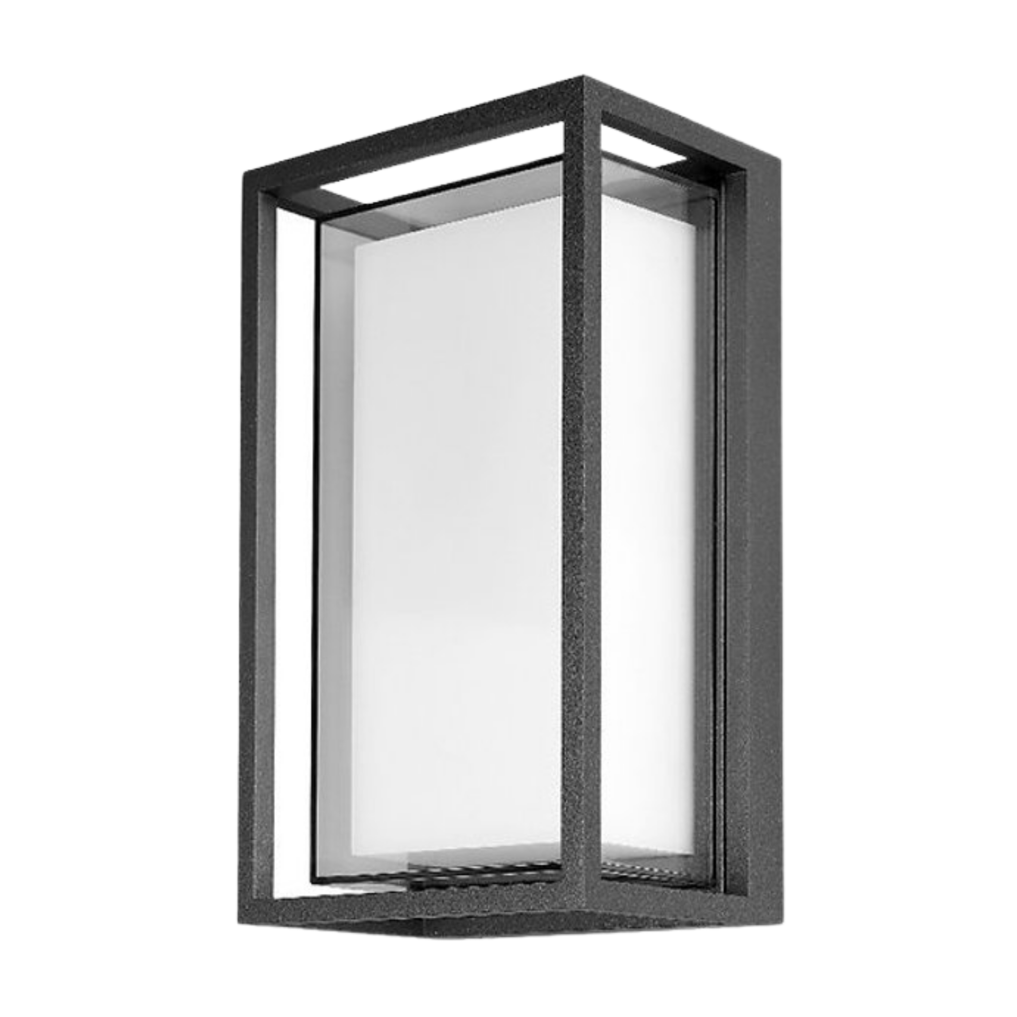 Eltanin IP65 3CCT LED Angular Bunker Wall Light - Black