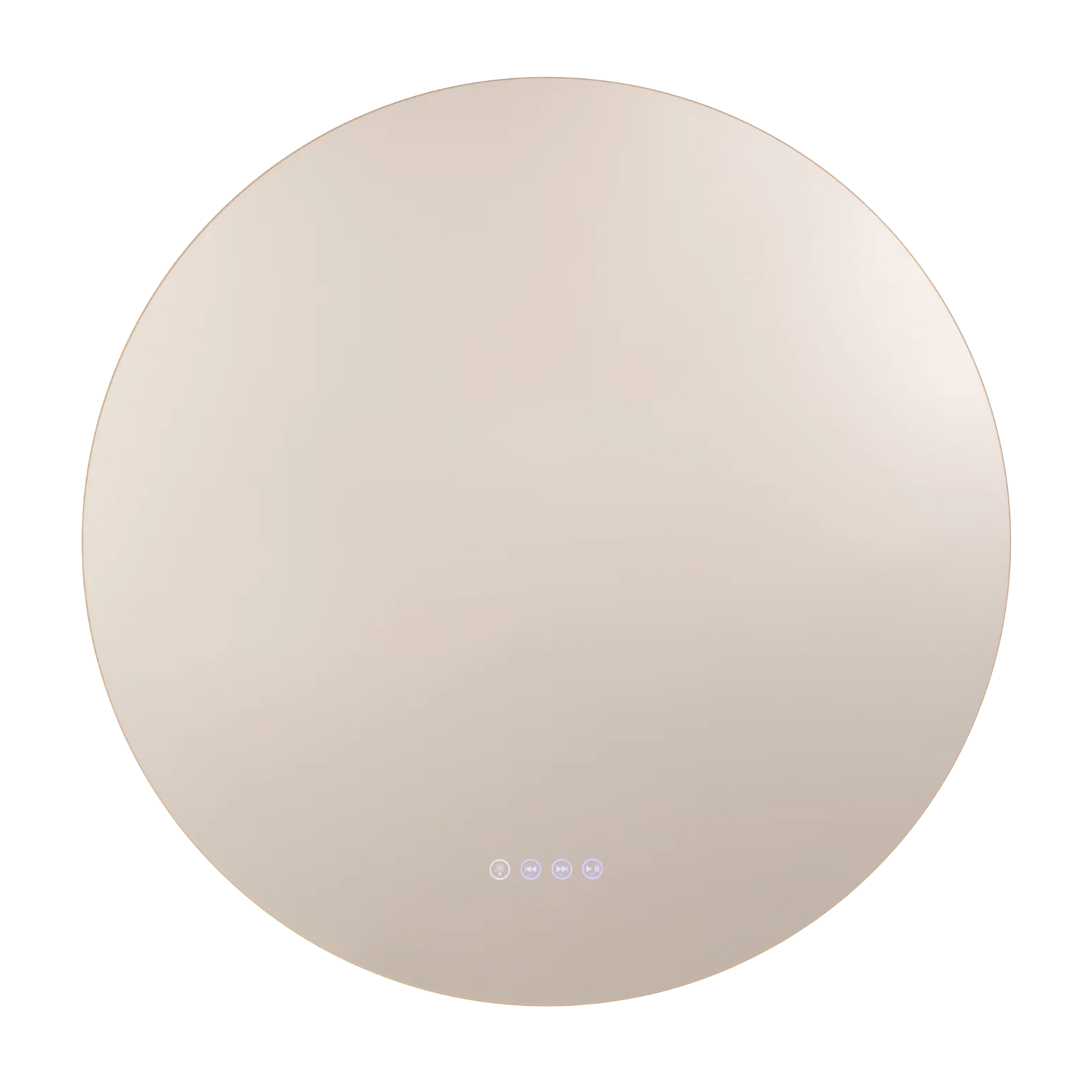Eclipse Round LED Wall Mirror with Bluetooth Speaker