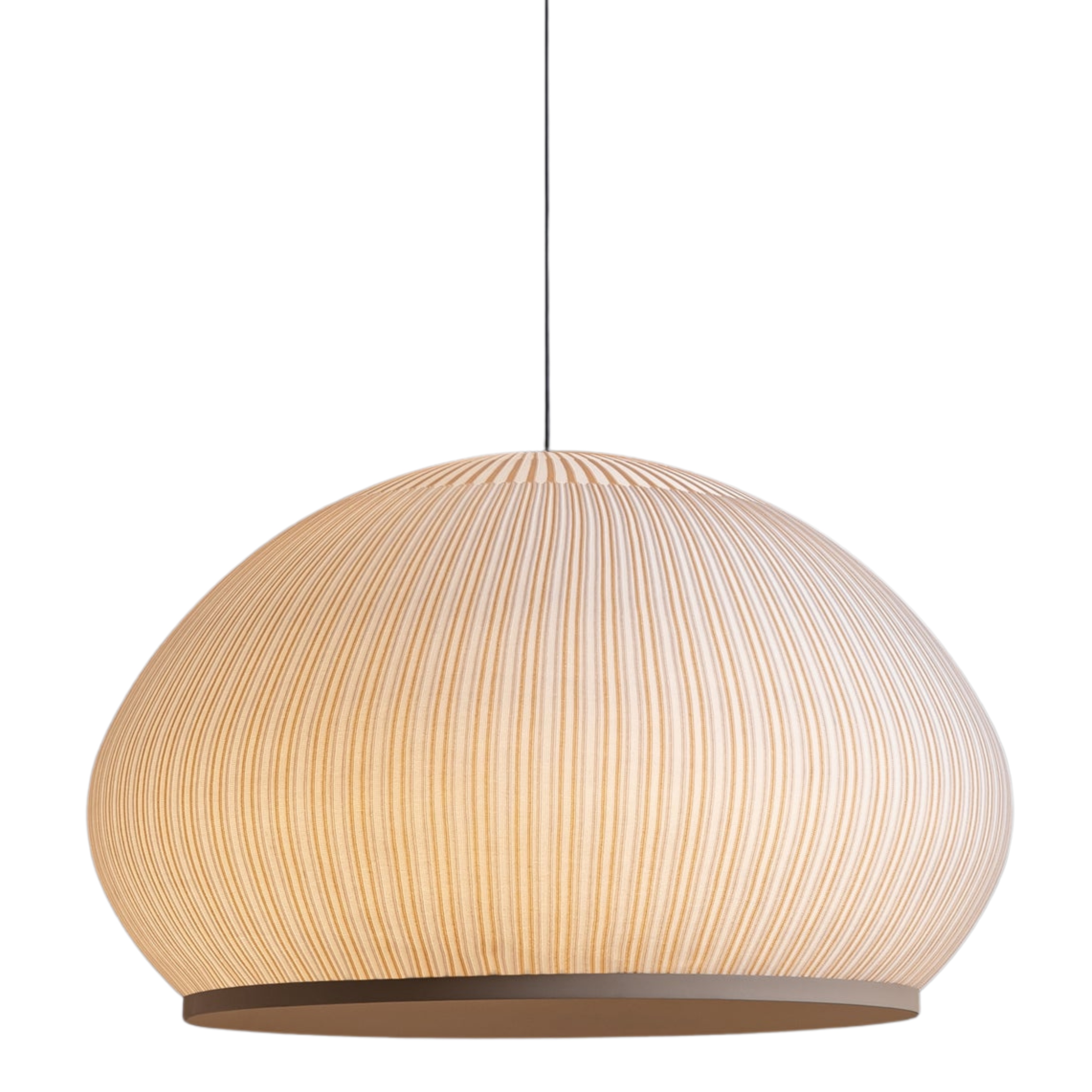 Verin Knitted Fabric LED Pendant - Sand Yellow