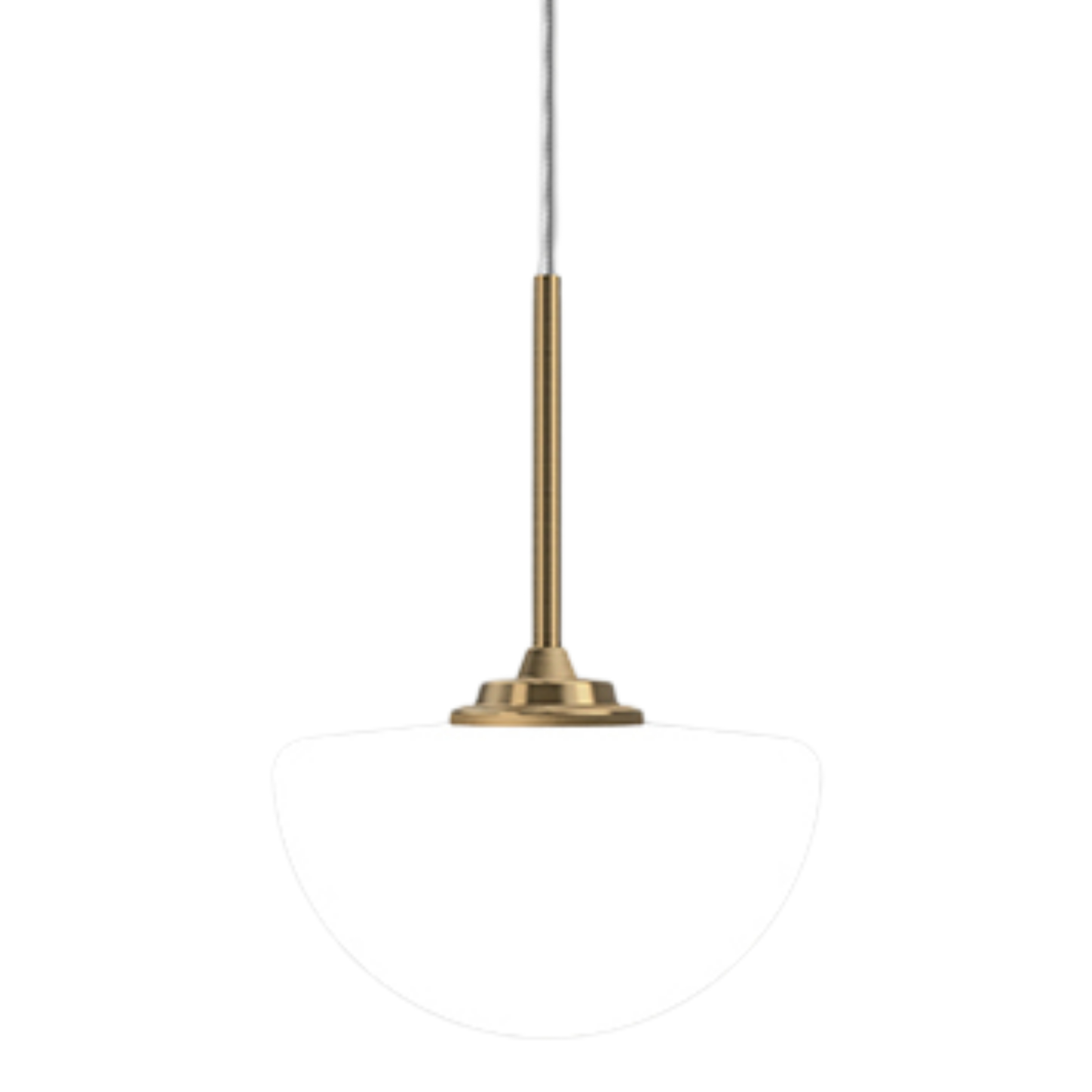 Pico IP44 Old Brass Glass Dome LED Pendant