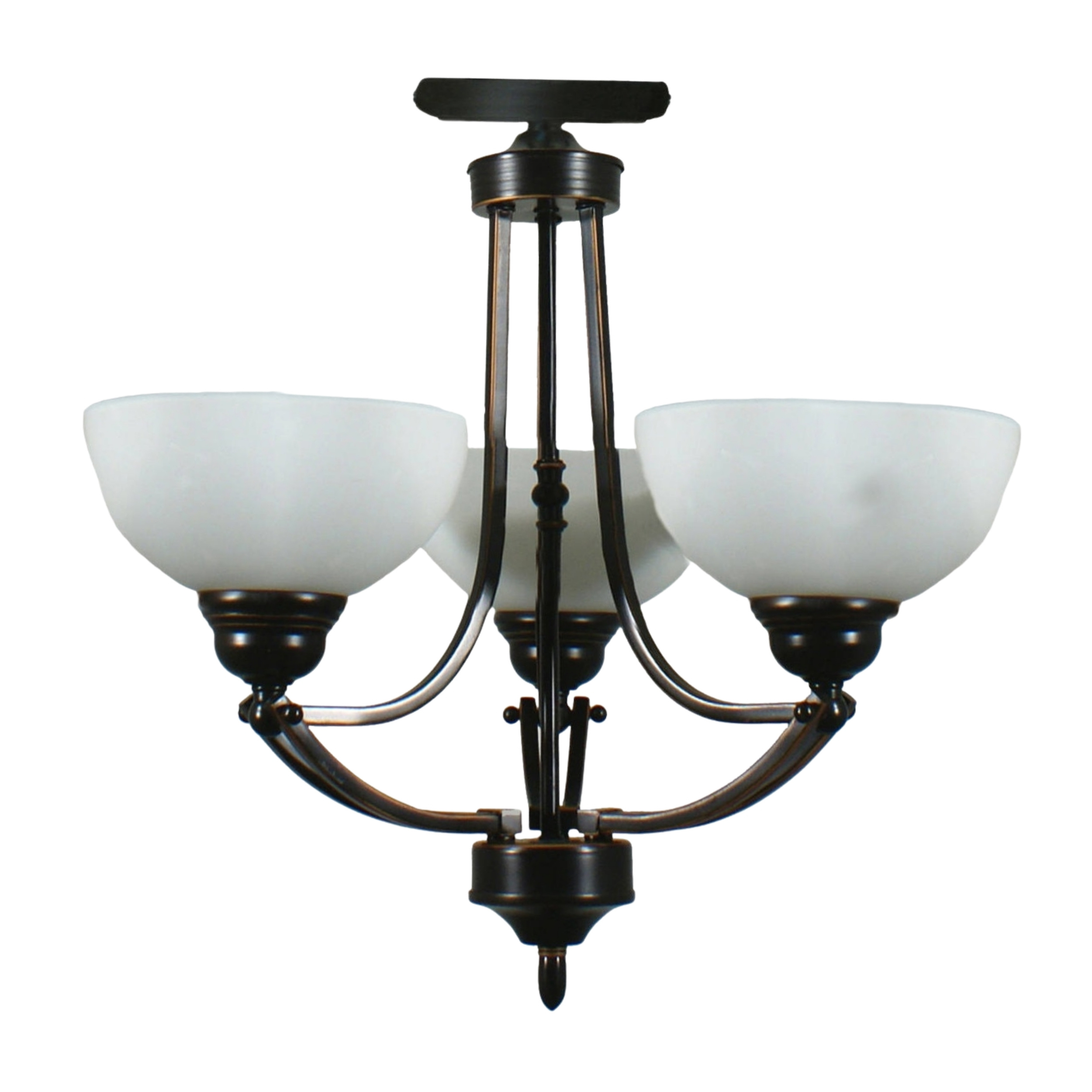Houston 3 Light Bronze Close to Ceiling Light