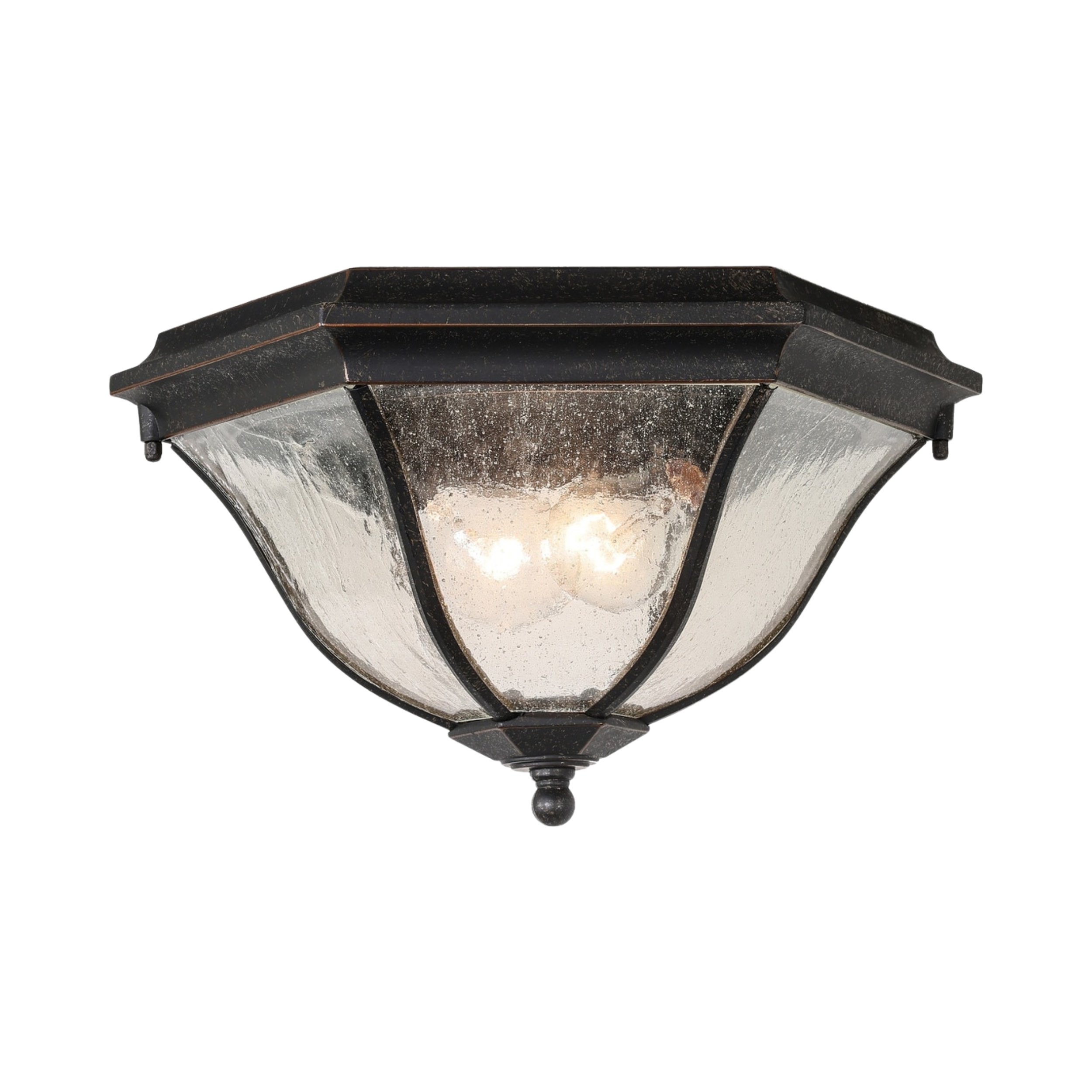 Wickham Flush Mount Under Eave Light - Antique Bronze