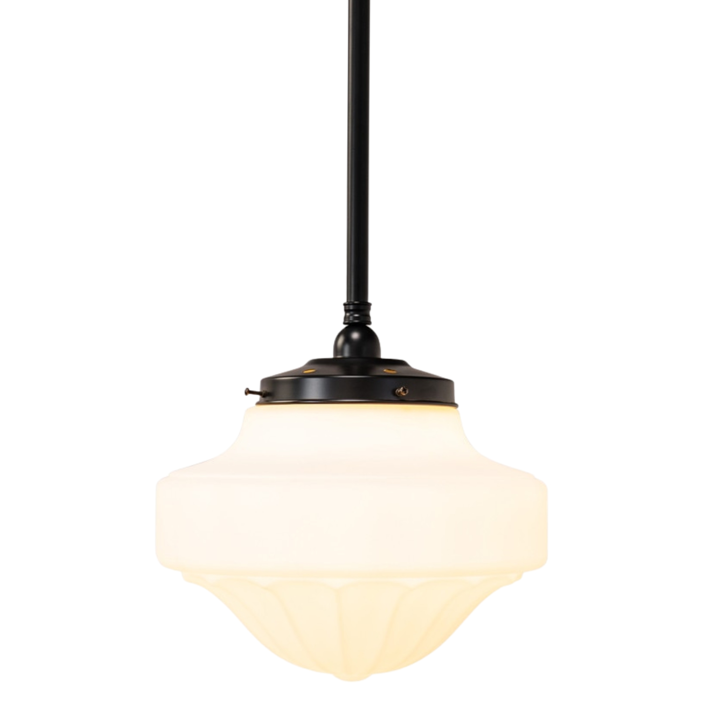 Derby Matt Opal Glass Rod Pendant - Patina
