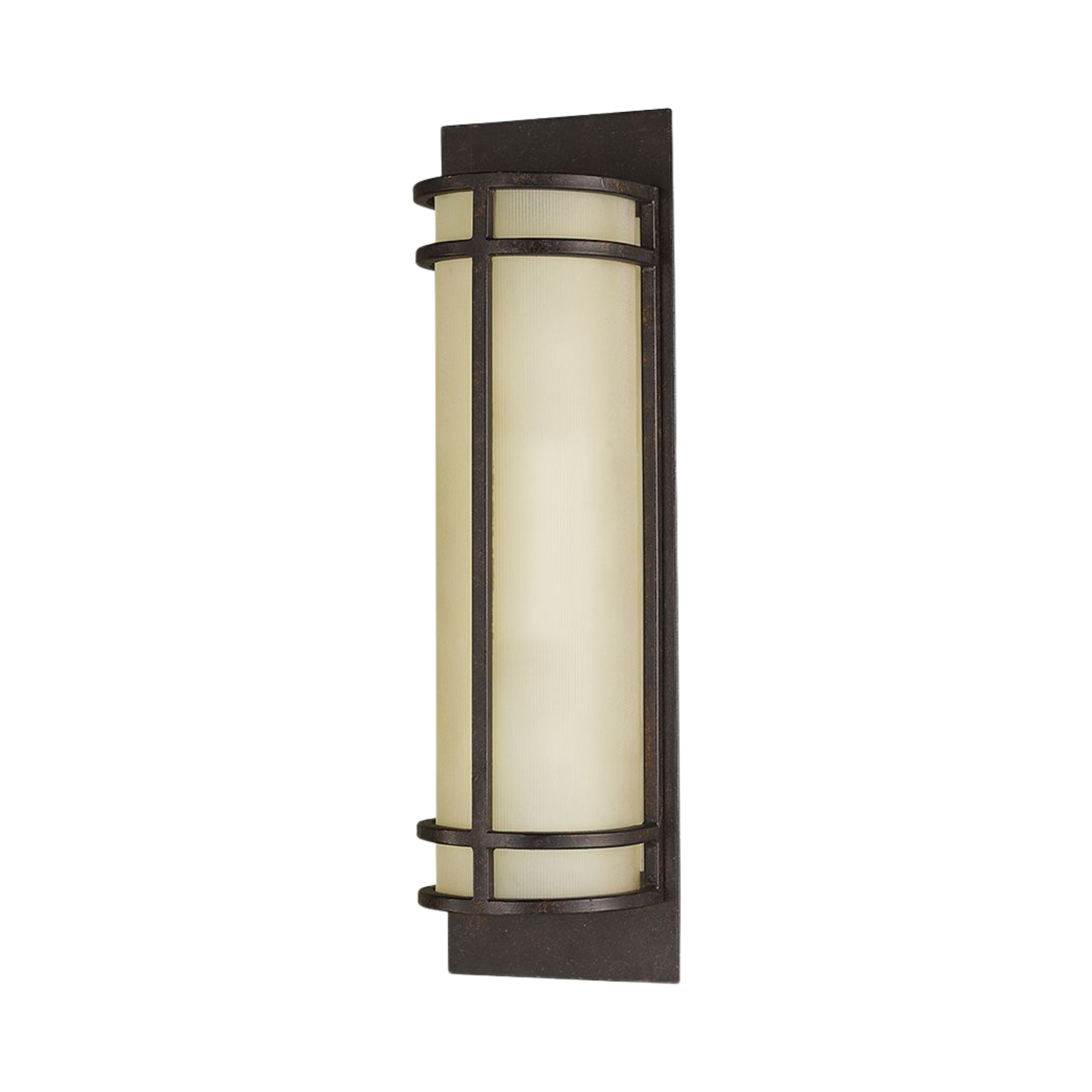 Fusion Long Geometric Wall Light - Grecian Bronze