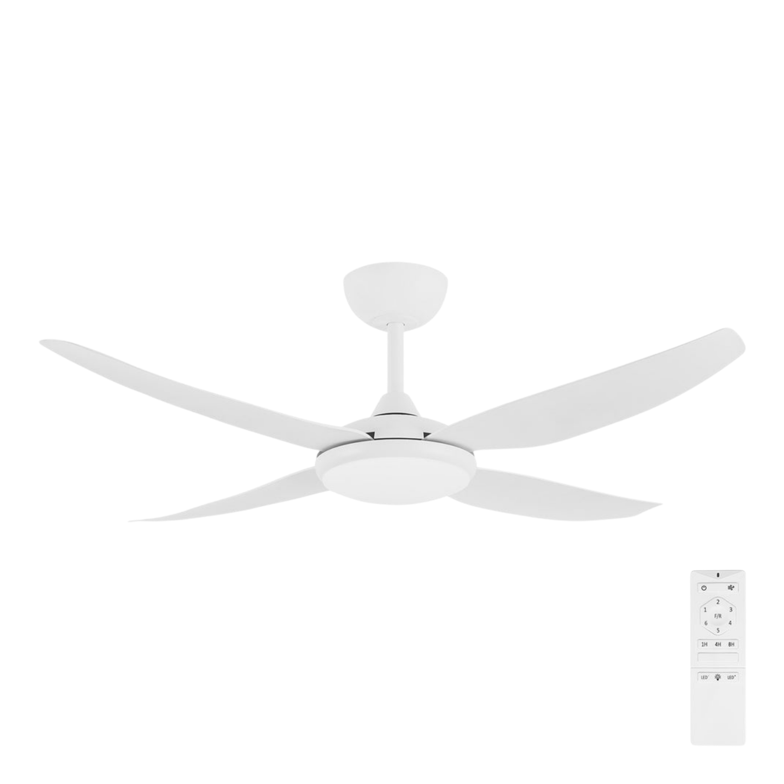 Amari II 52 DC Ceiling Fan with LED - White