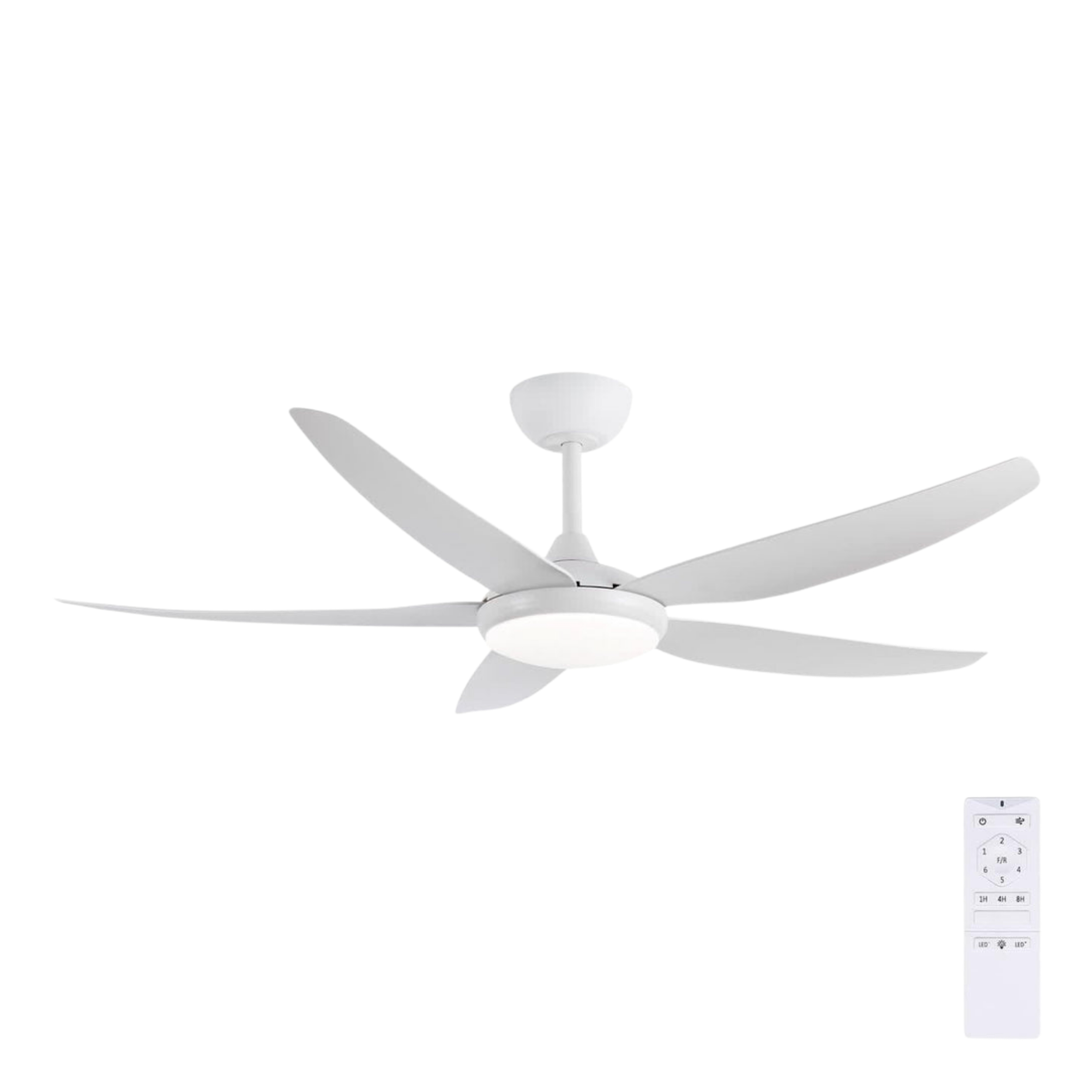 Amari II 56 DC Ceiling Fan with LED - White