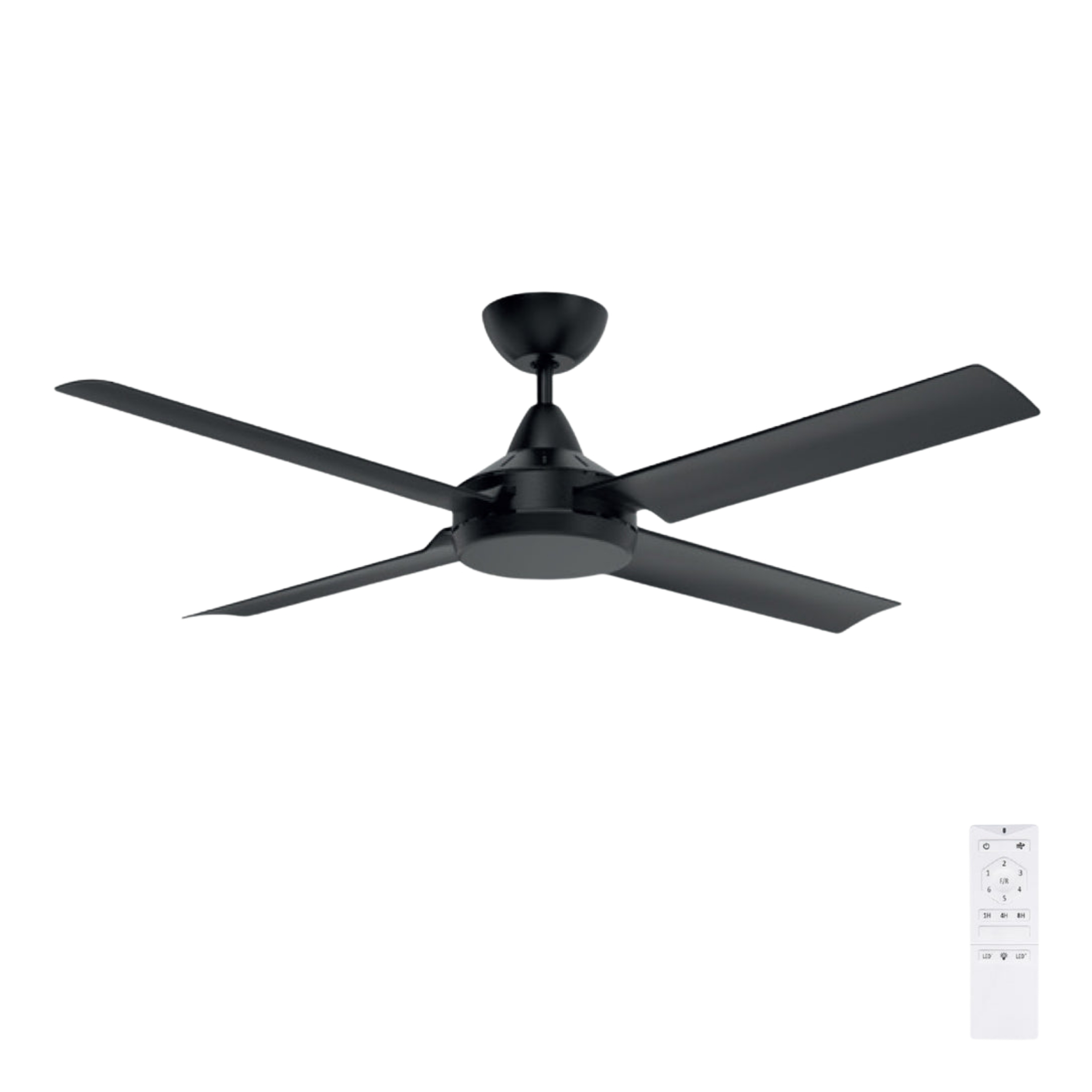 Cairns 52 DC Ceiling Fan - Black