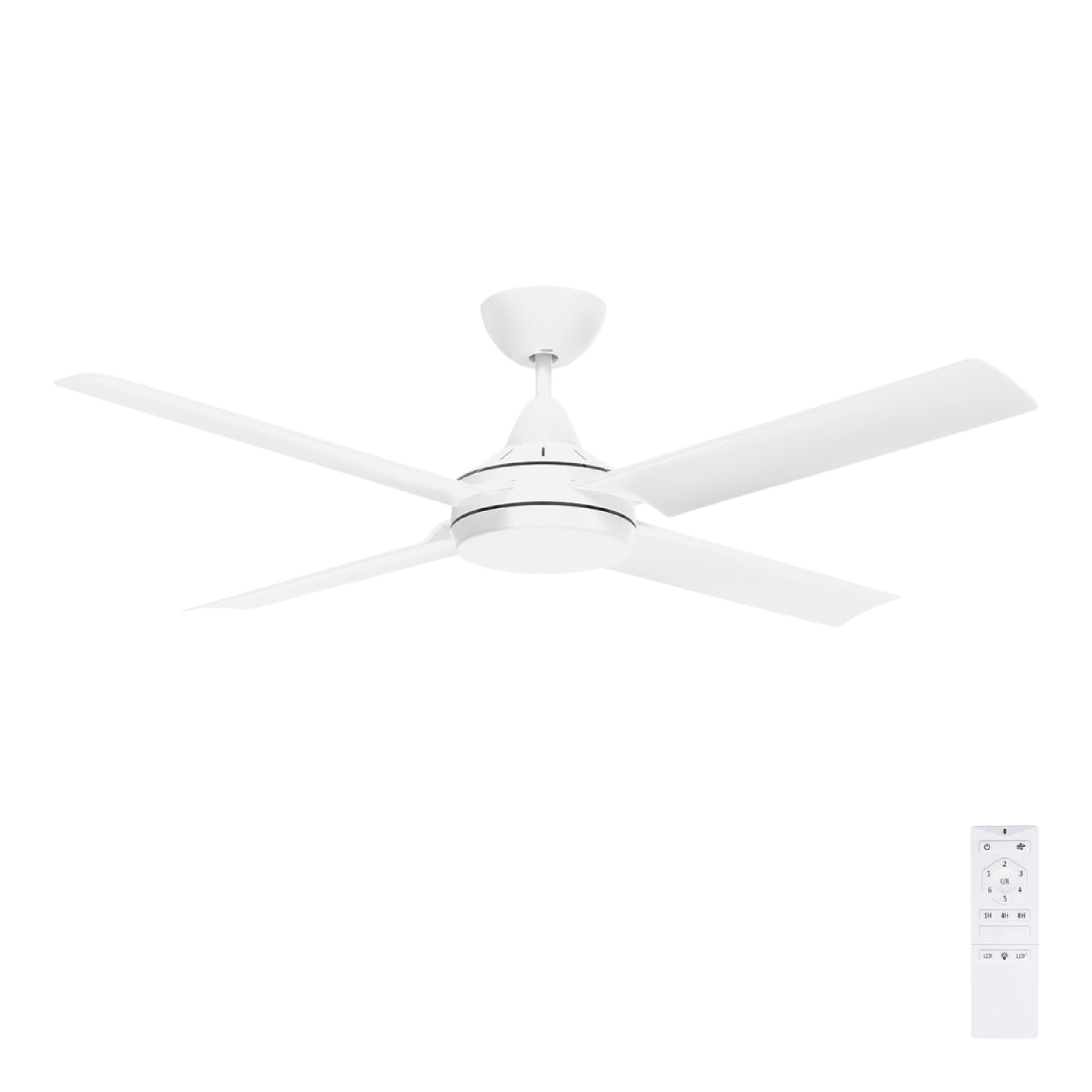 Cairns 52 DC Ceiling Fan - White