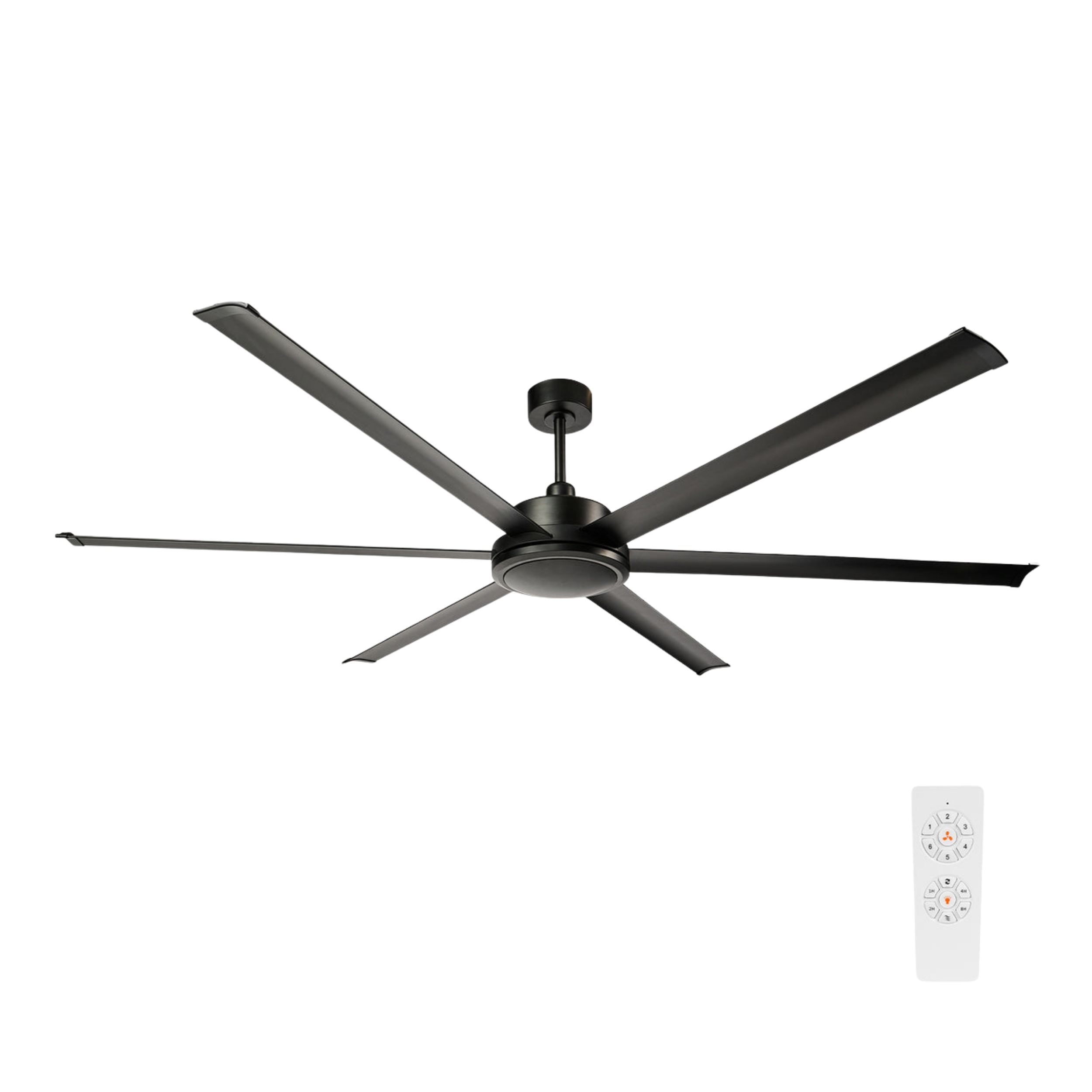 Colossus II 72-Inch DC Ceiling Fan - Black
