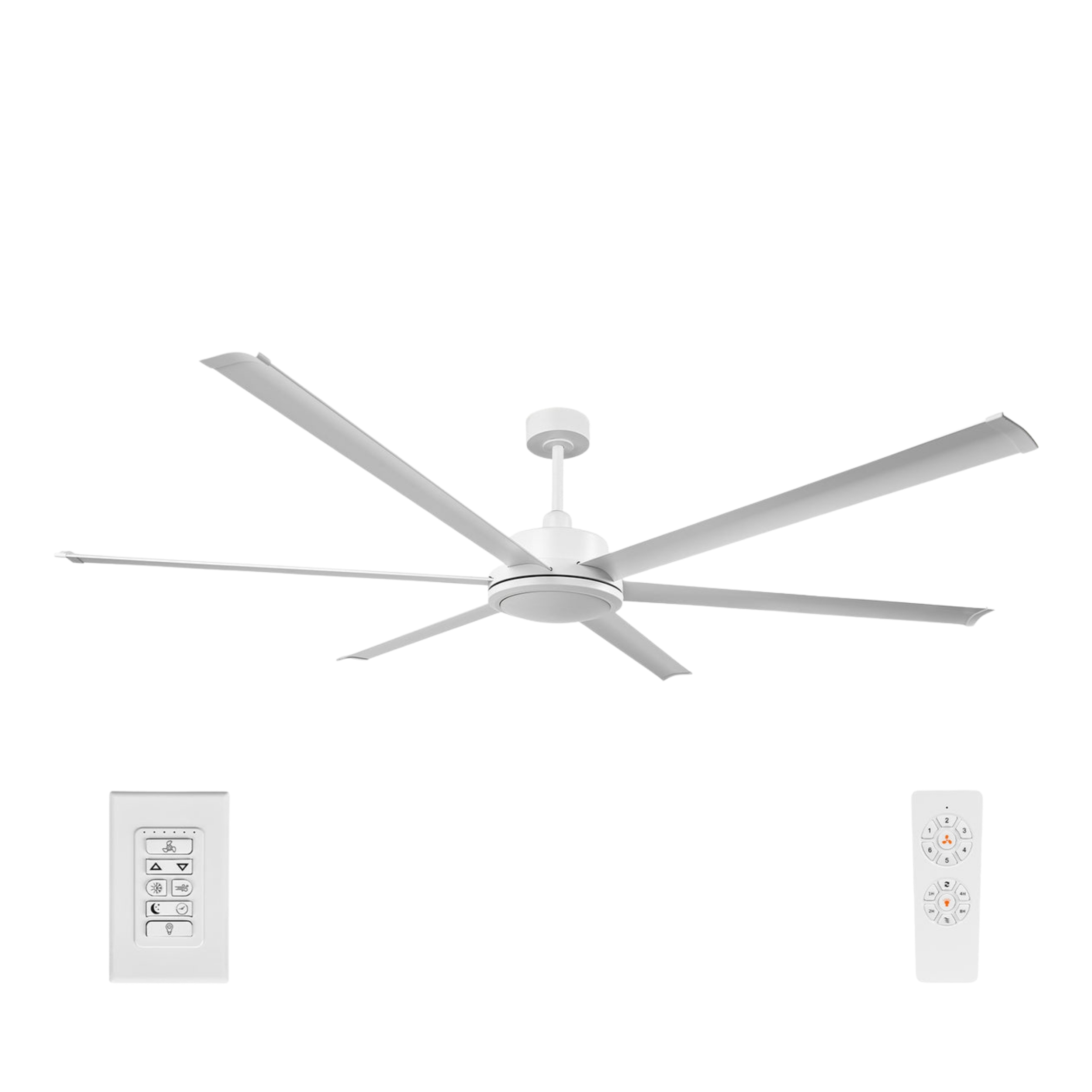 Colossus II 84-Inch DC Ceiling Fan - White