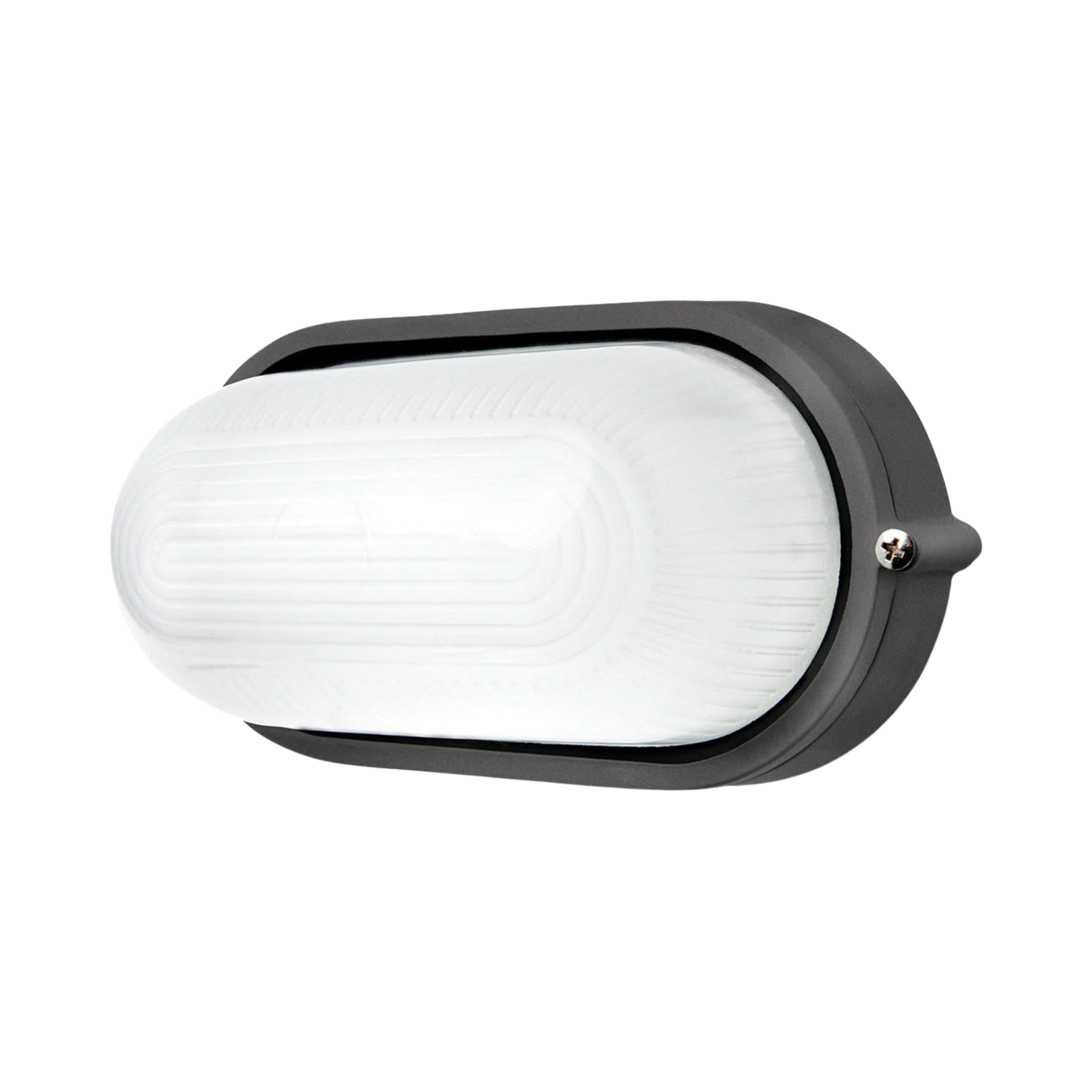 Essex IP54 Oval LED Bunker Wall Light - Charcoal