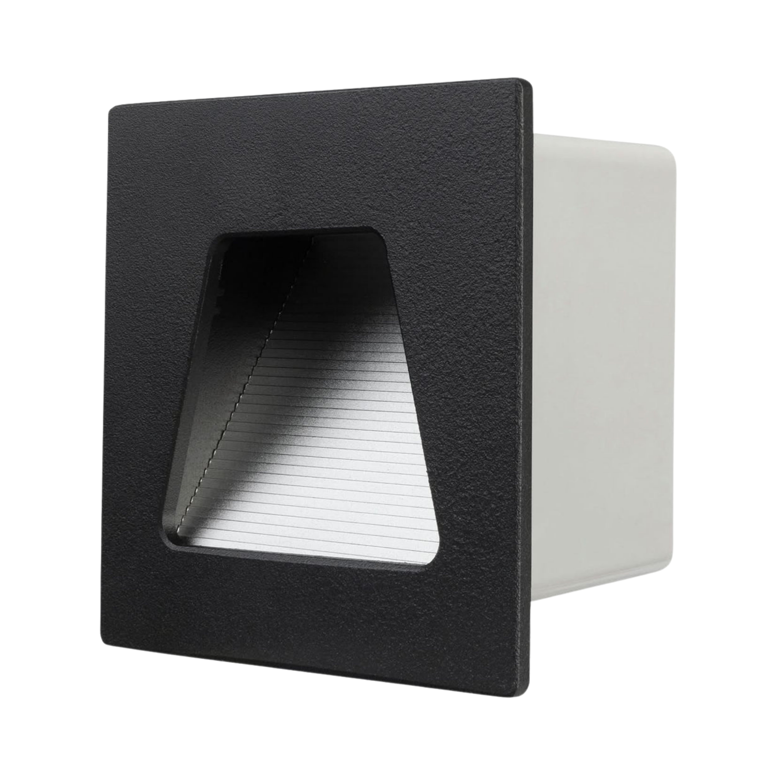 Evelyn Dimmable LED Square Step Light - Black