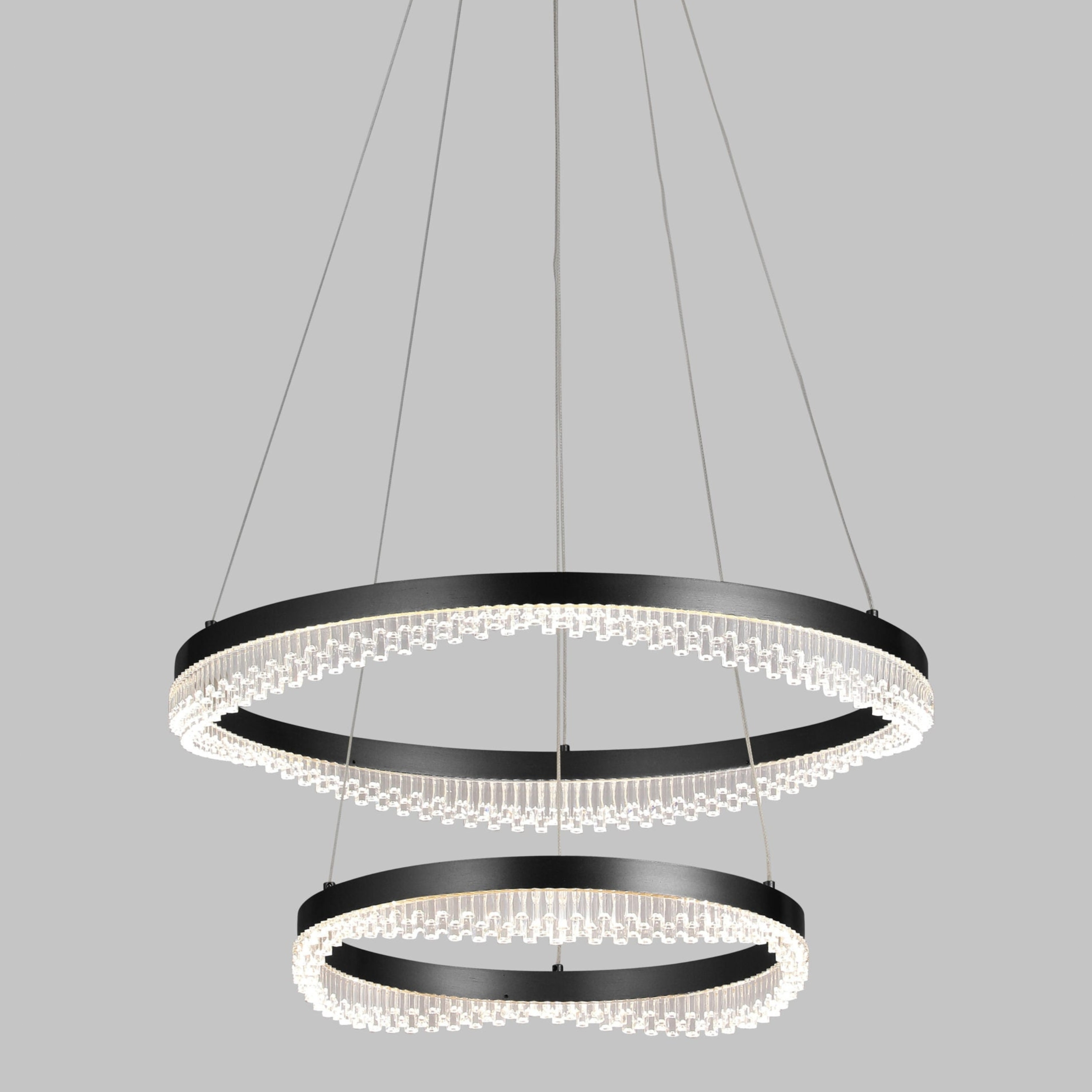 Pagnia 2 Light Black 3CCT LED Chandelier
