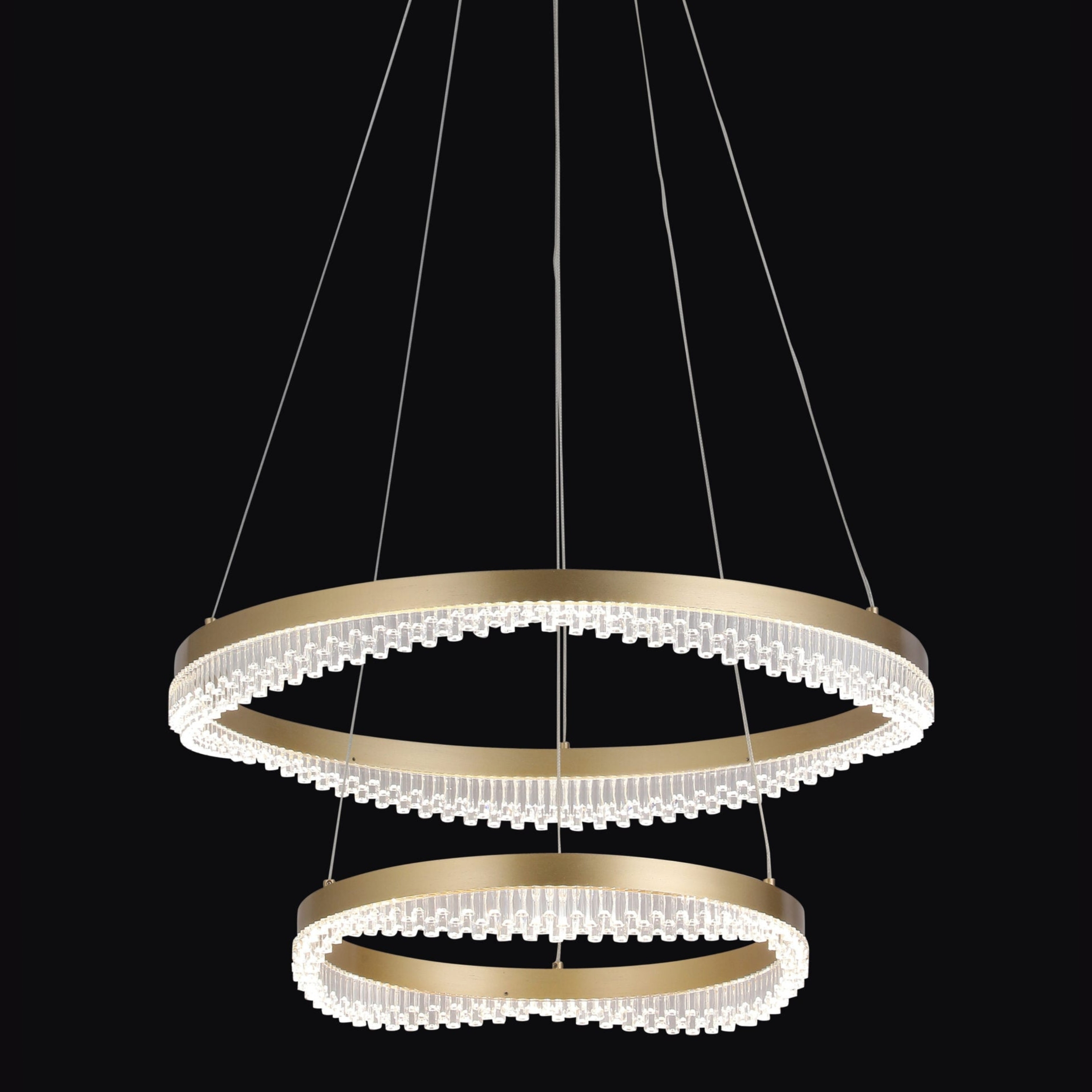 Pagnia 2 Light Gold 3CCT LED Chandelier