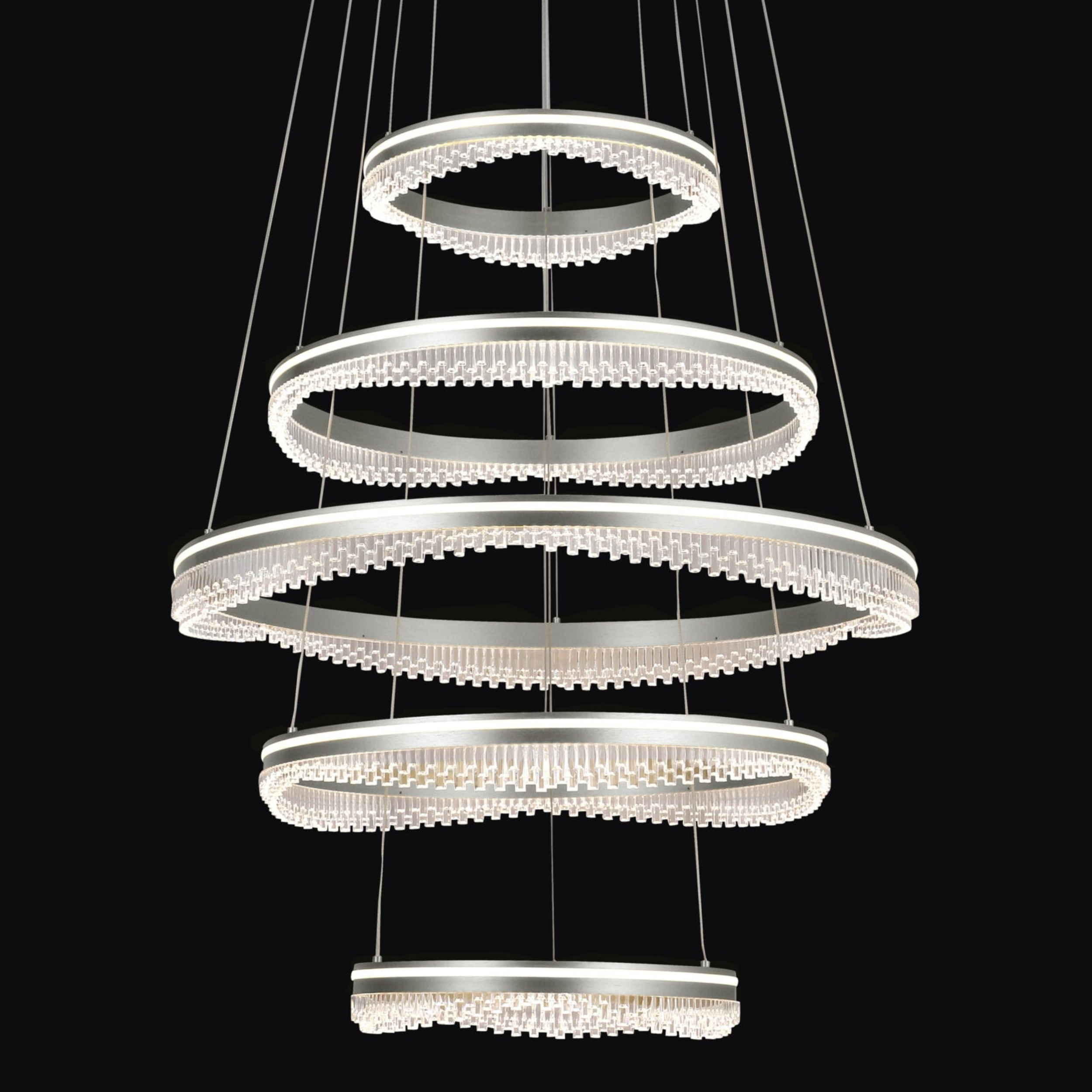 Pagnia 5 Light Quartz 3CCT LED Chandelier