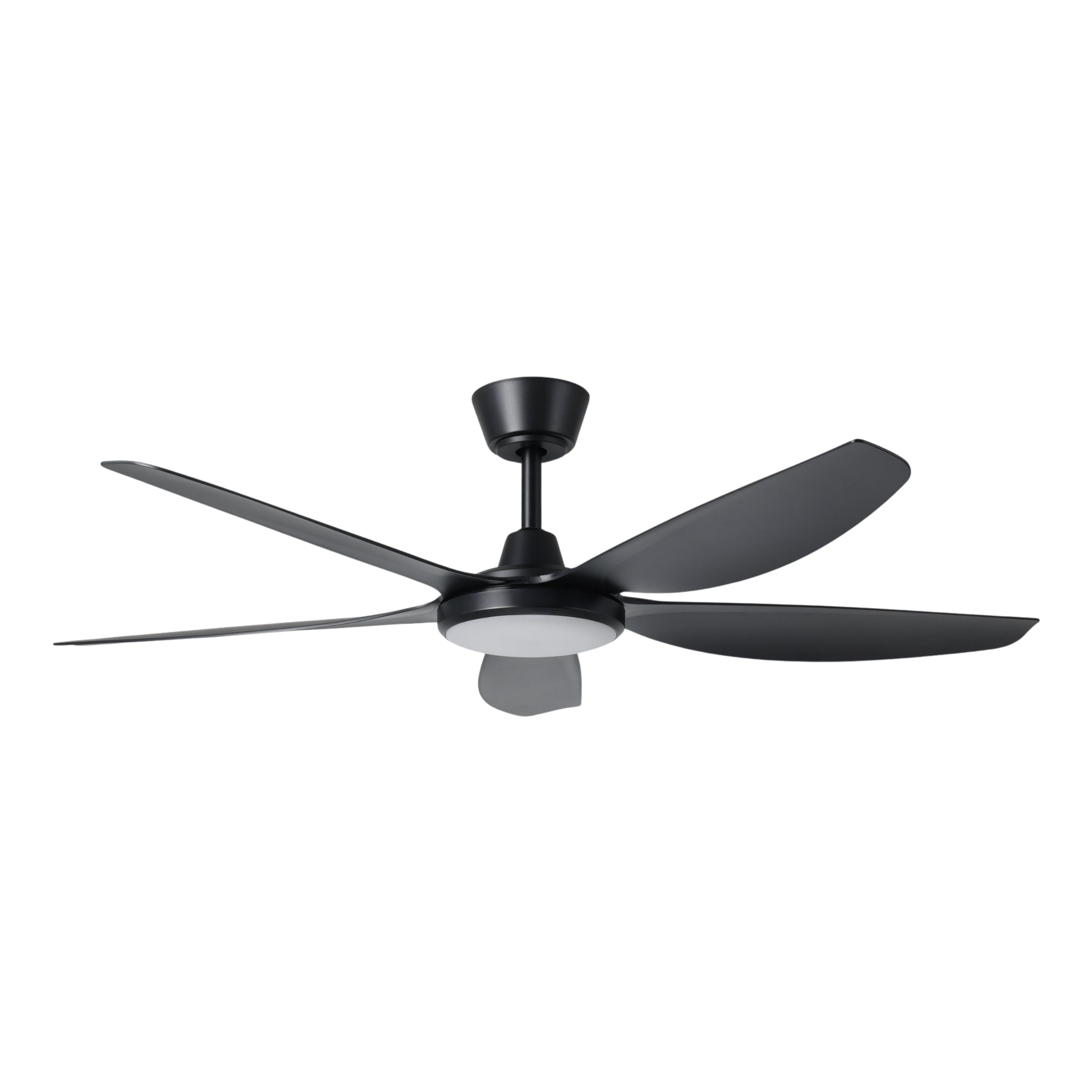Miami 52-Inch DC Ceiling Fan with LED and Remote - Black