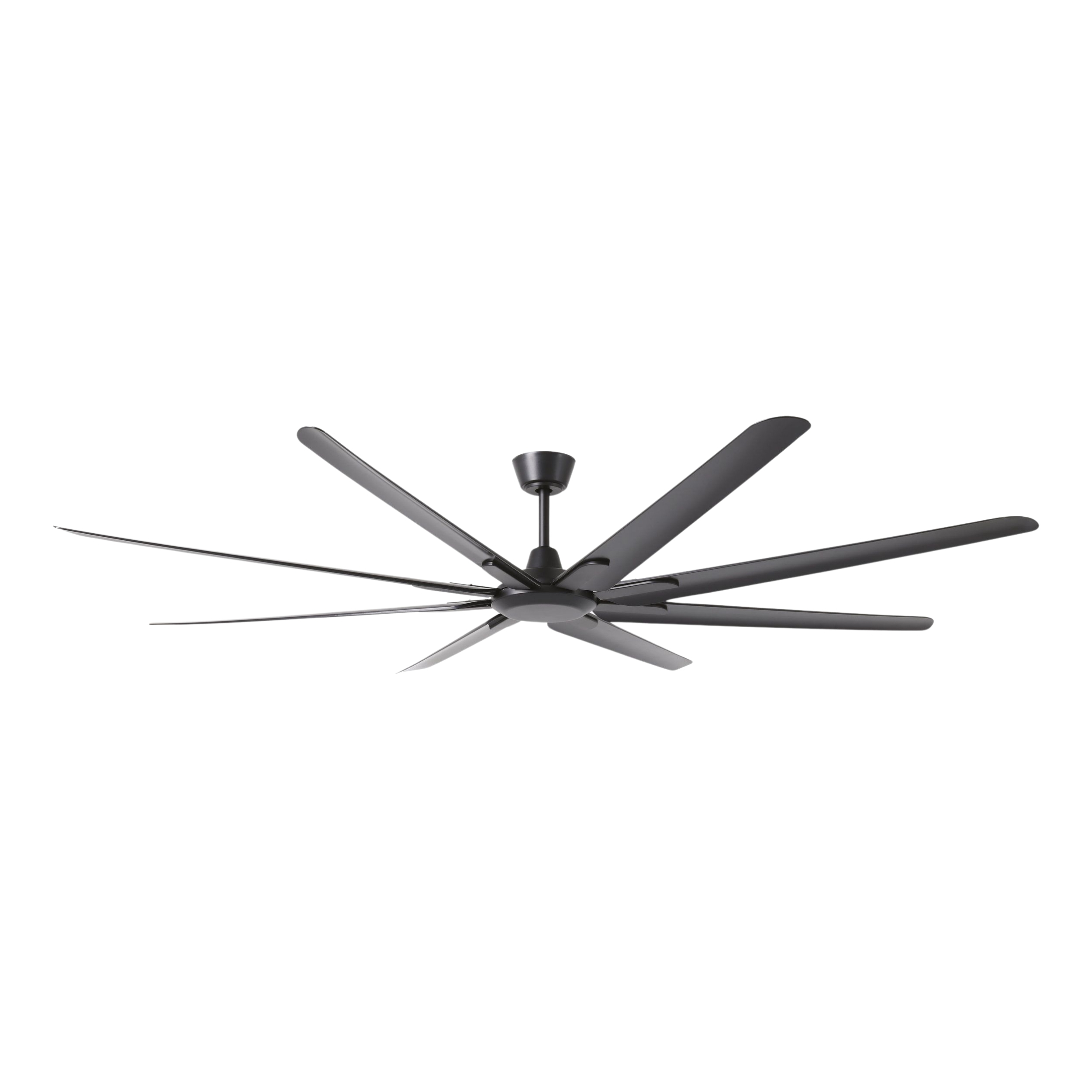 Santorini 84-Inch Matt Black DC Ceiling Fan with Remote