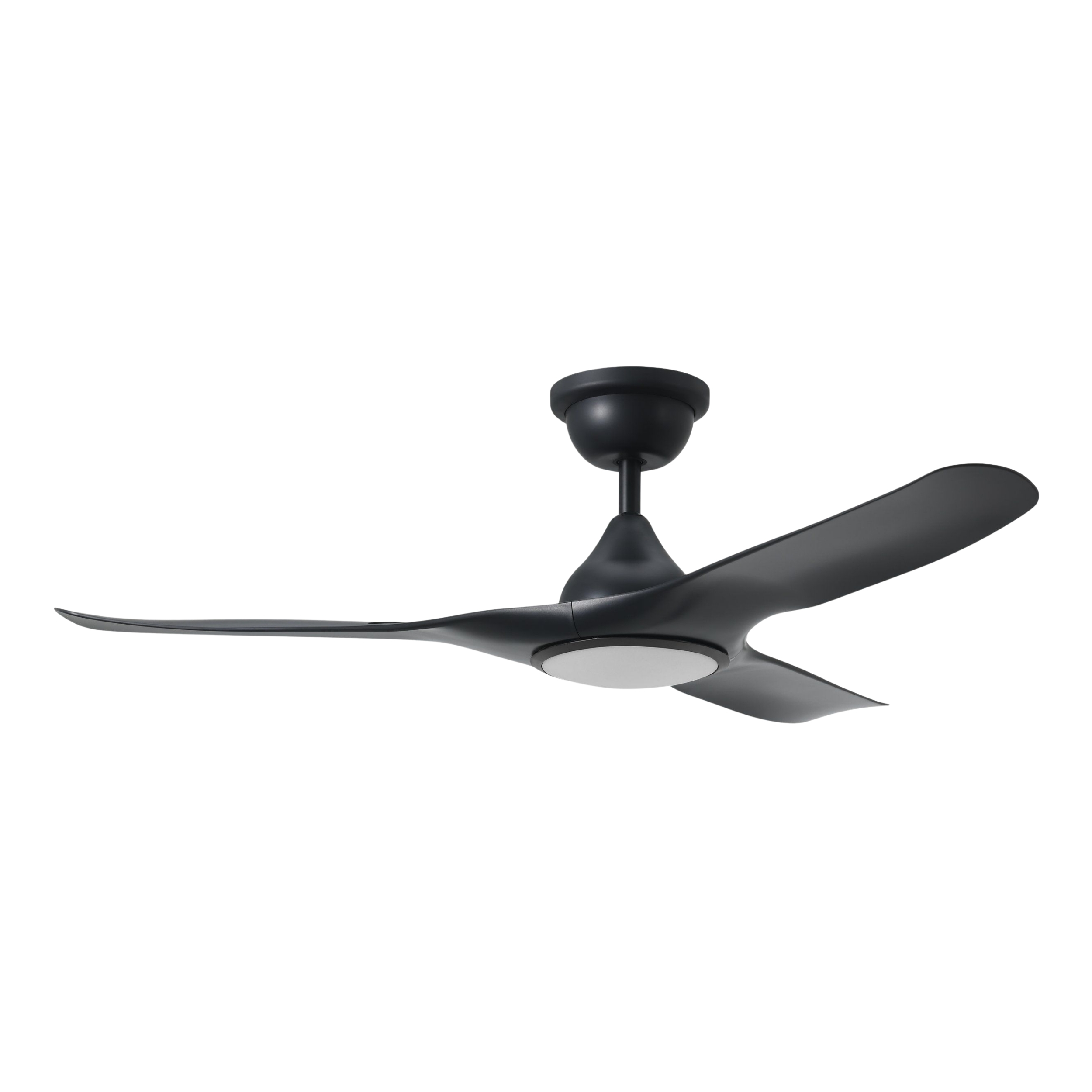 Tahiti 52-Inch IP66 Matt Black DC Ceiling Fan with LED Light