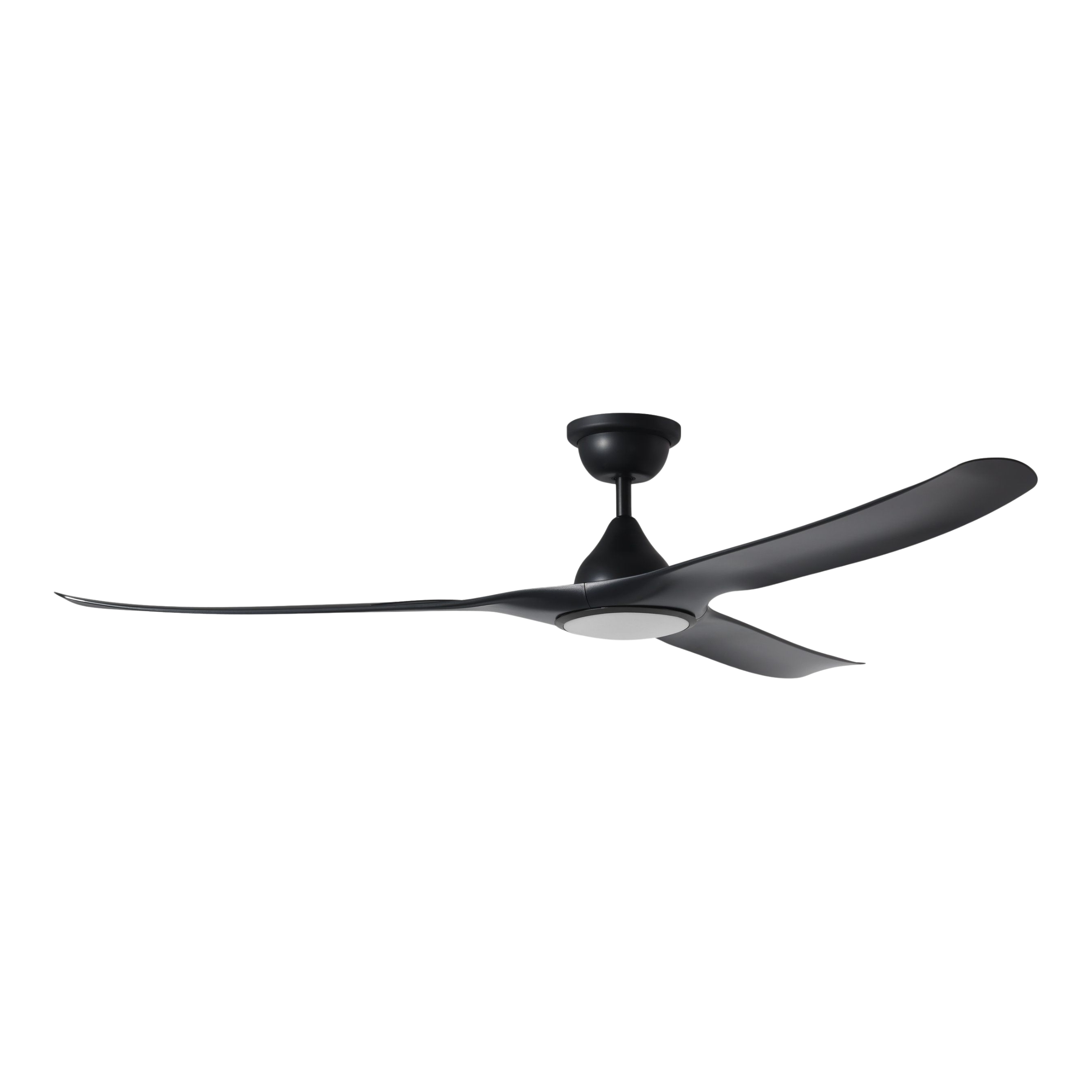 Tahiti 72-Inch IP66 Matt Black DC Ceiling Fan with LED Light