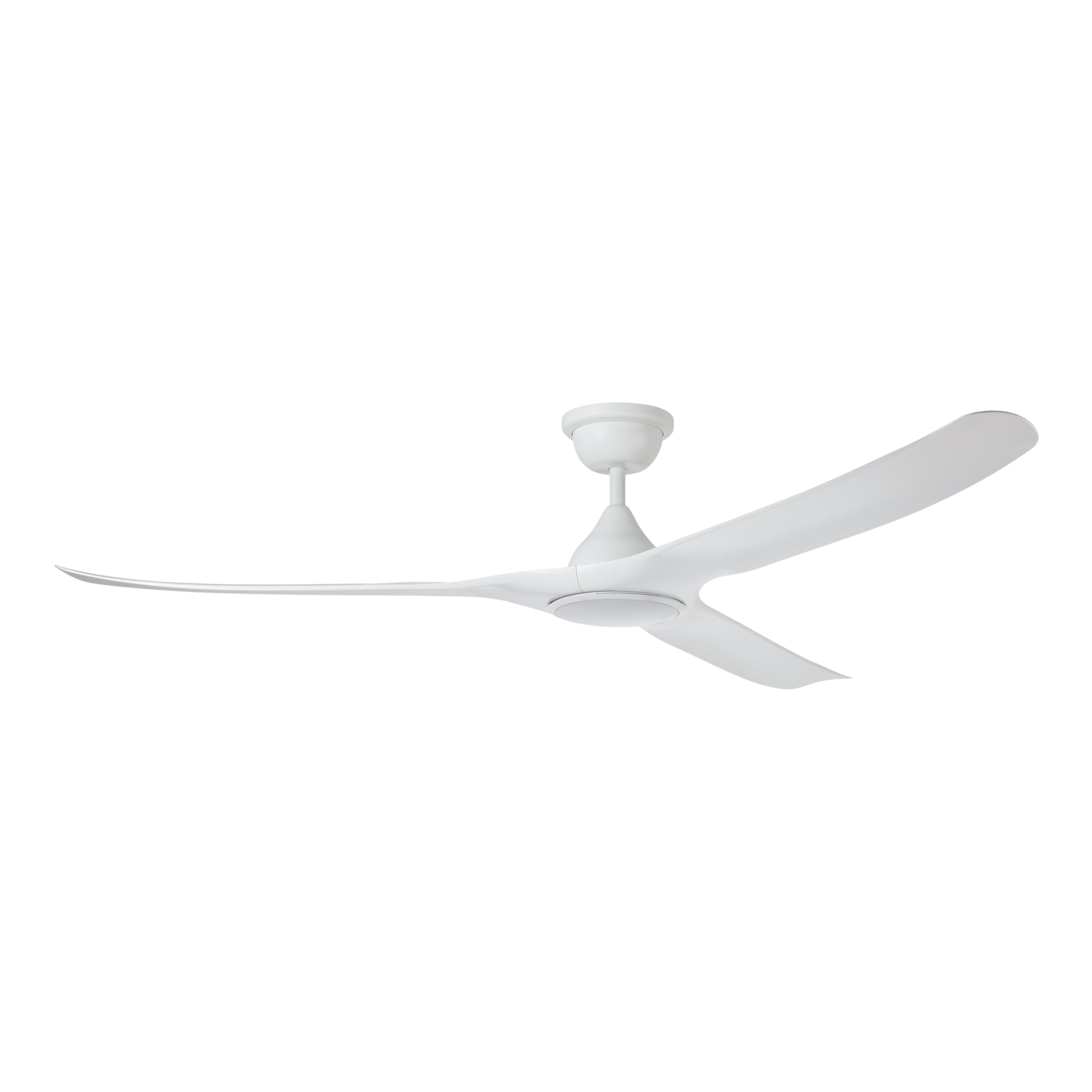 Tahiti 72-Inch IP66 Matt White DC Ceiling Fan with LED Light