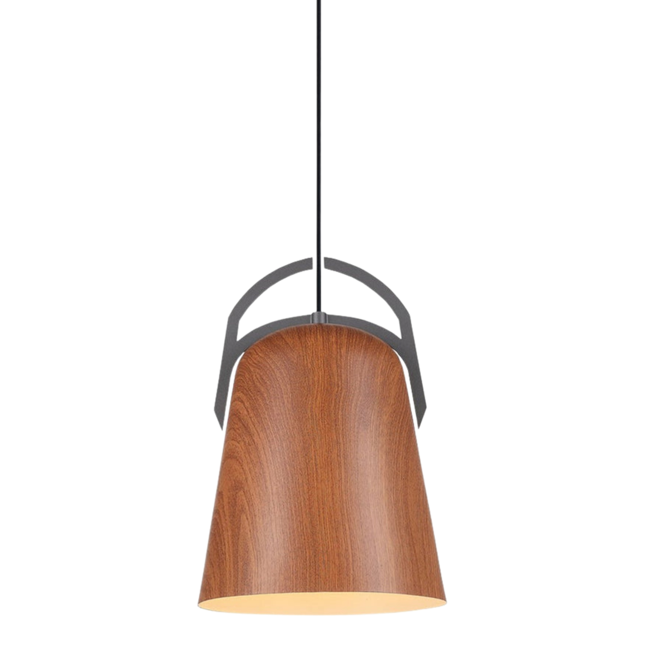 Baranello Salem Oak Wood Bell Pendant