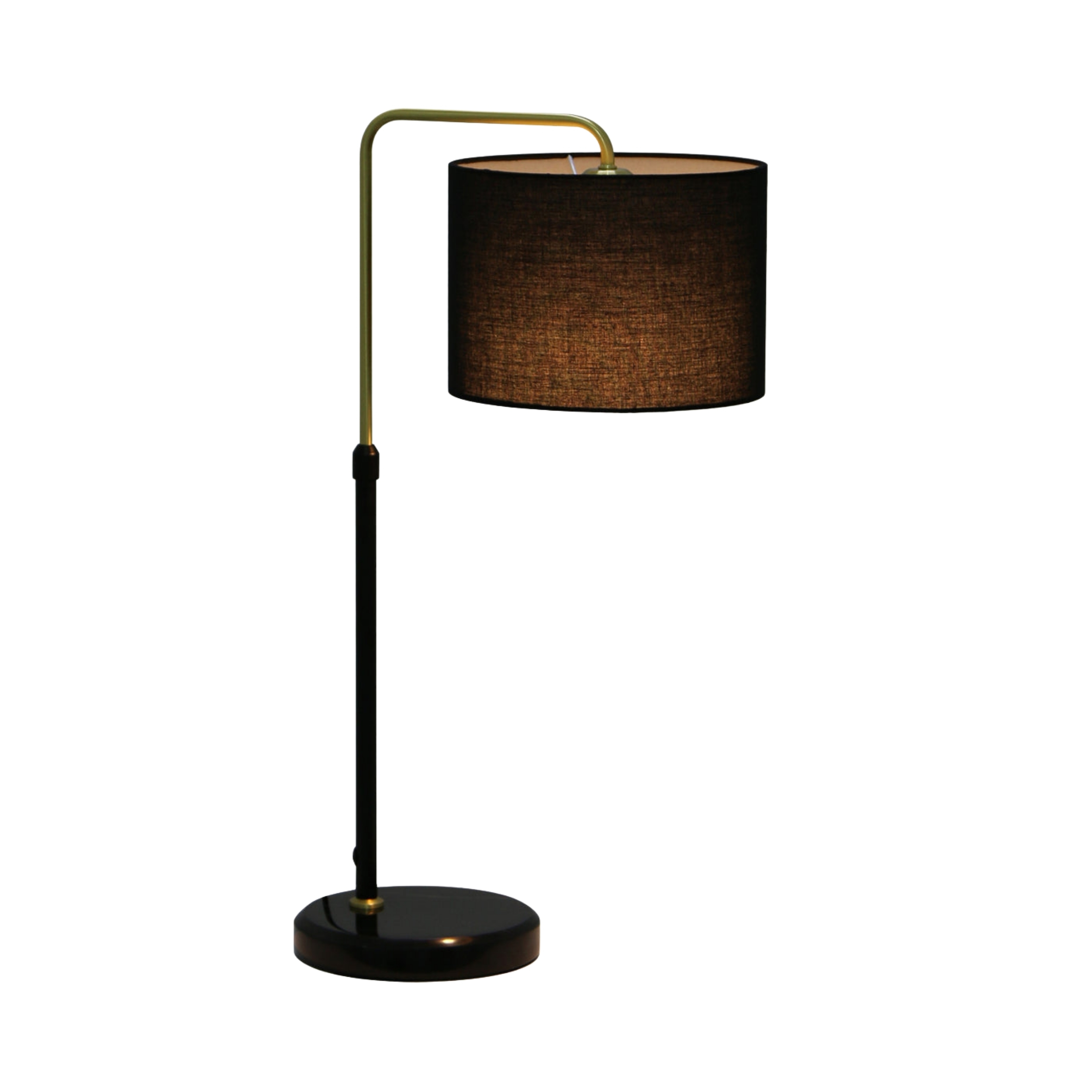 Saprene Adjustable Black Marble Base Table Lamp