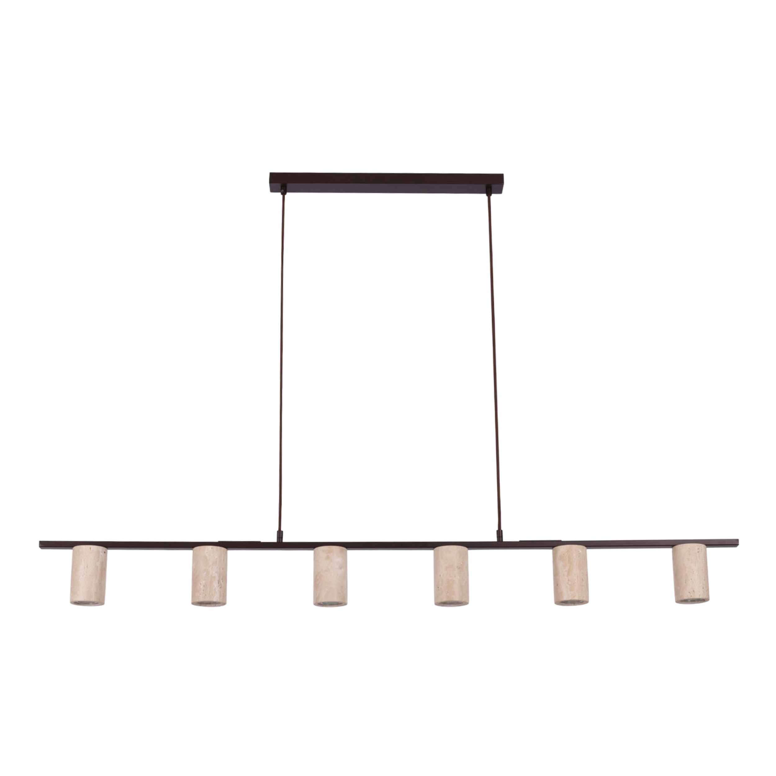 Tunisha 6 Light Bar Pendant Light - Travertine