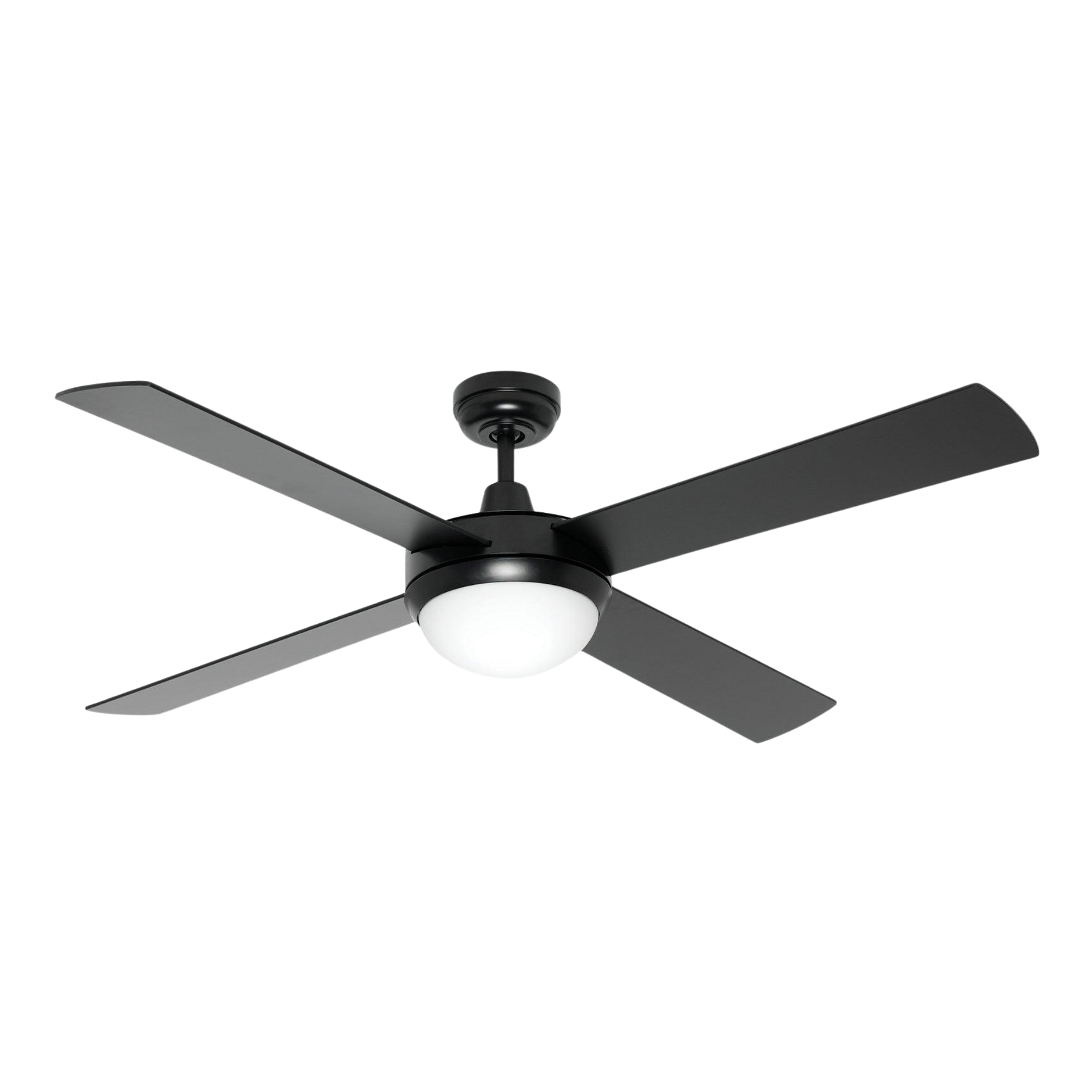 Caprice 52-Inch AC Ceiling Fan with B22 Light - Black