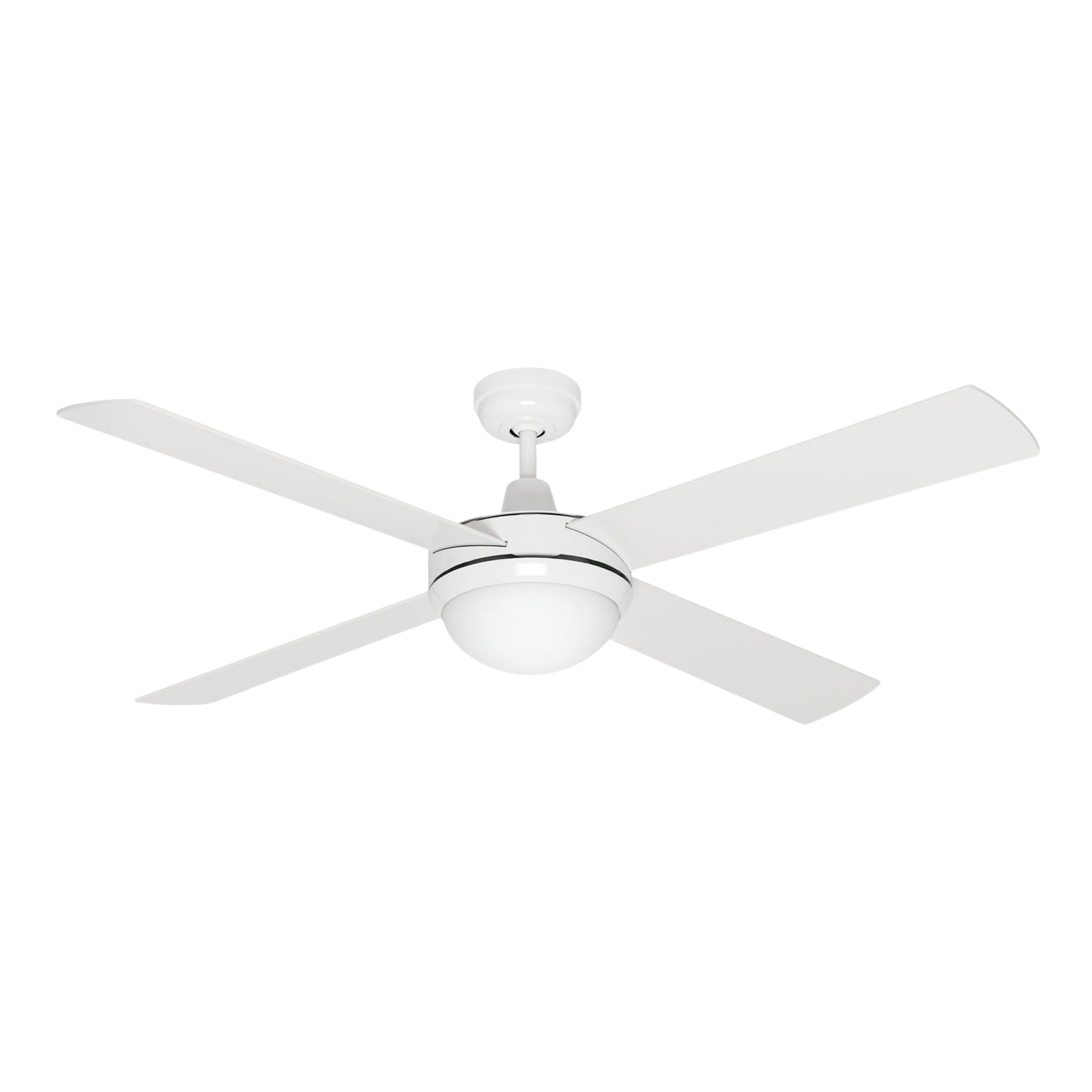 Caprice 52-Inch AC Ceiling Fan with B22 Light - White