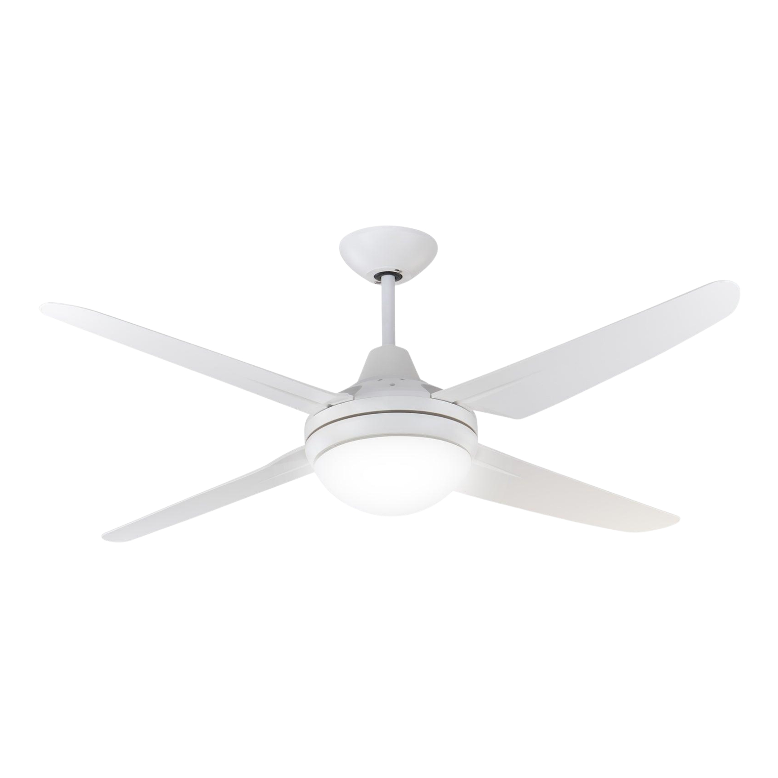 Clare 53-Inch AC Ceiling Fan with B22 Light - White