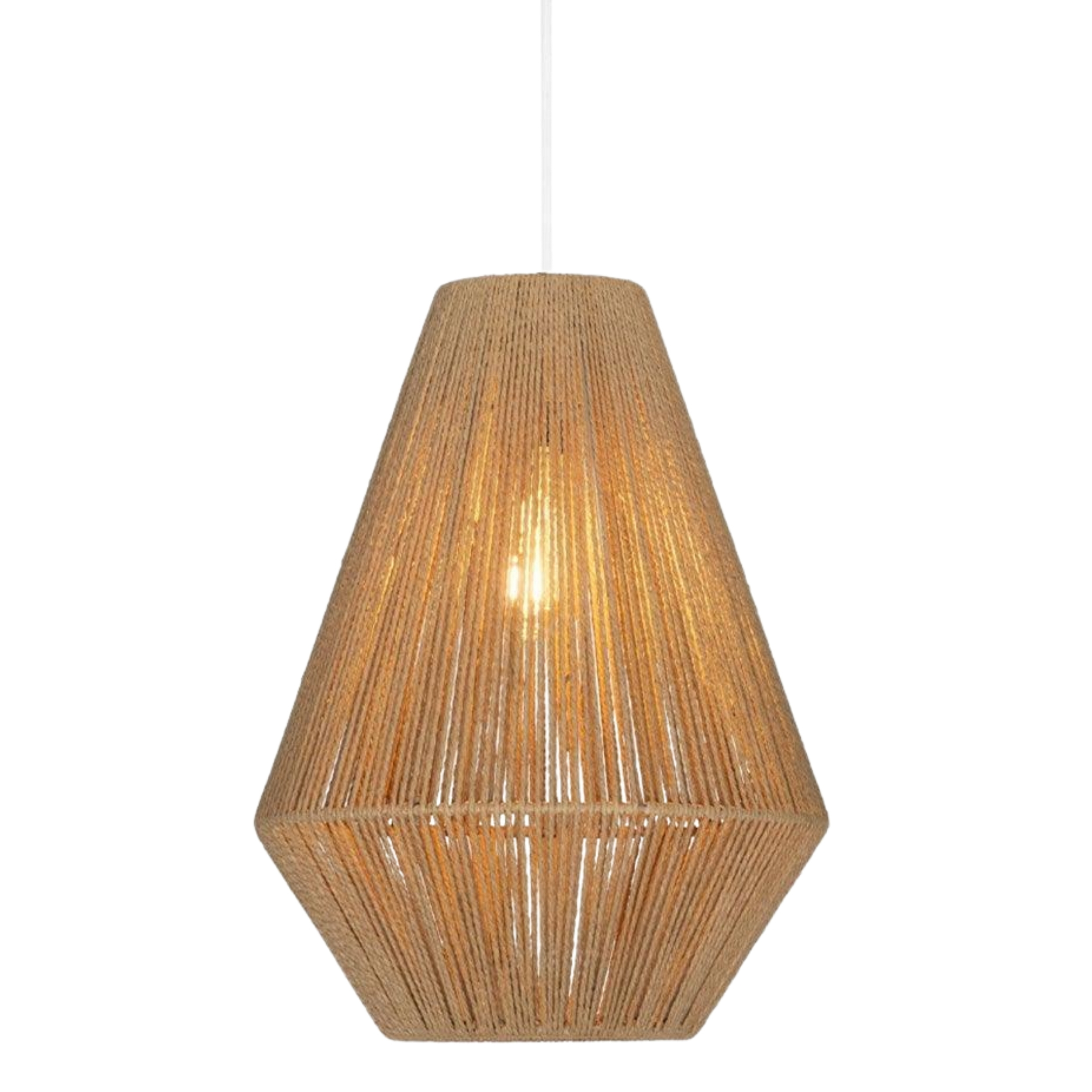 Laholm Natural Diamond Rope Pendant Light