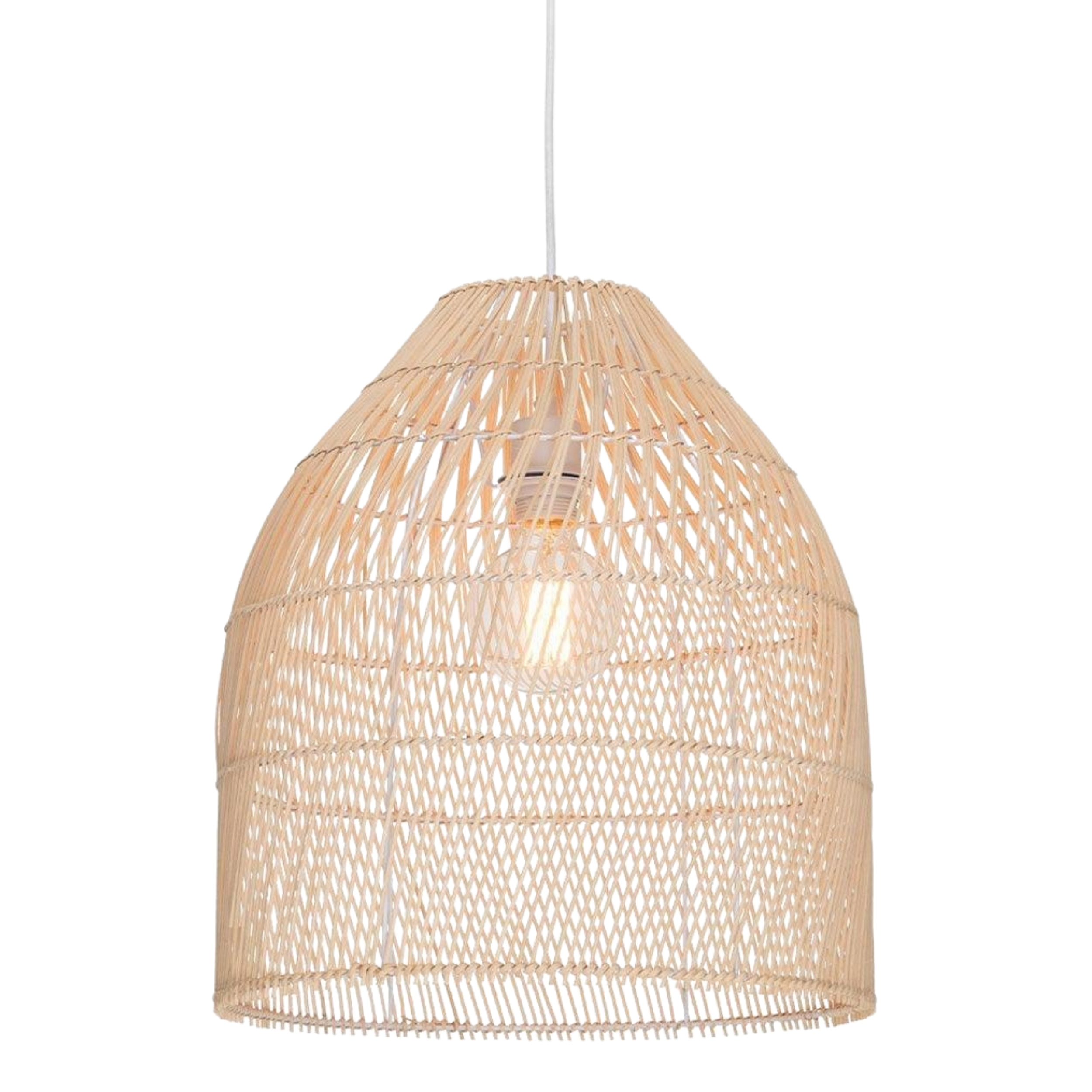 Tyreso Natural Rattan Bell Pendant Light