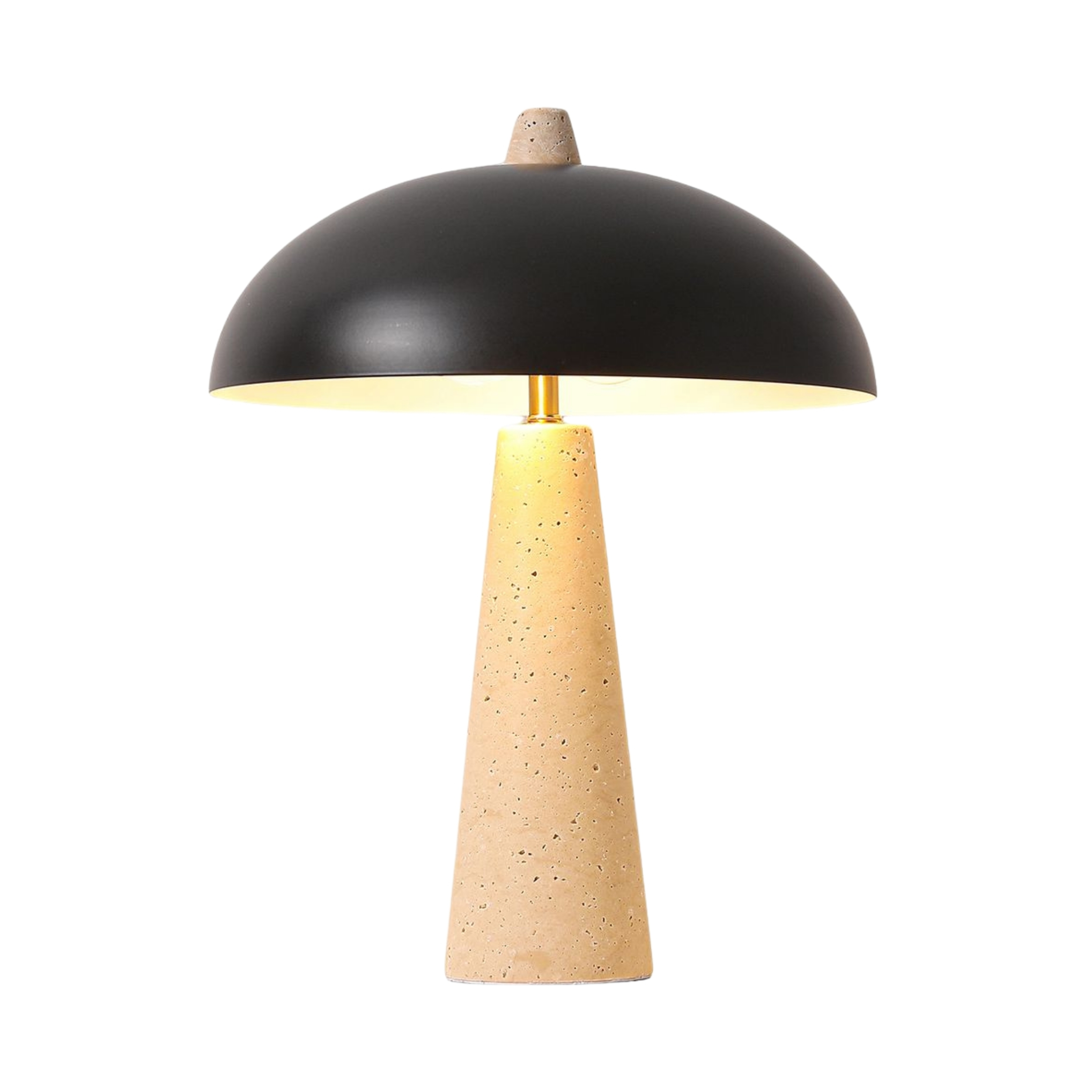 Caravaca Travertine Cone Scandinavian Table Lamp