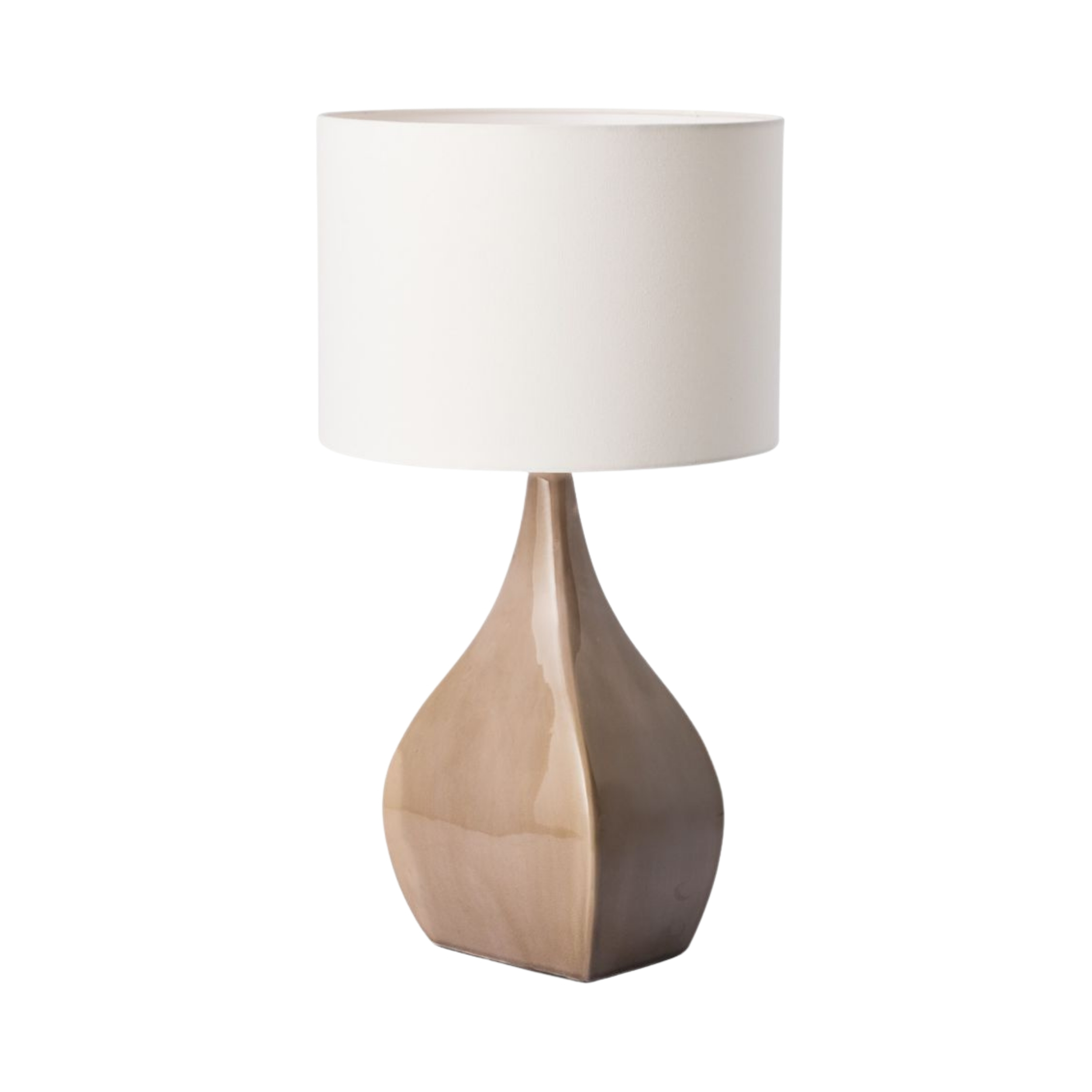 Castellion Sand Ceramic Ivory Shade Table Lamp
