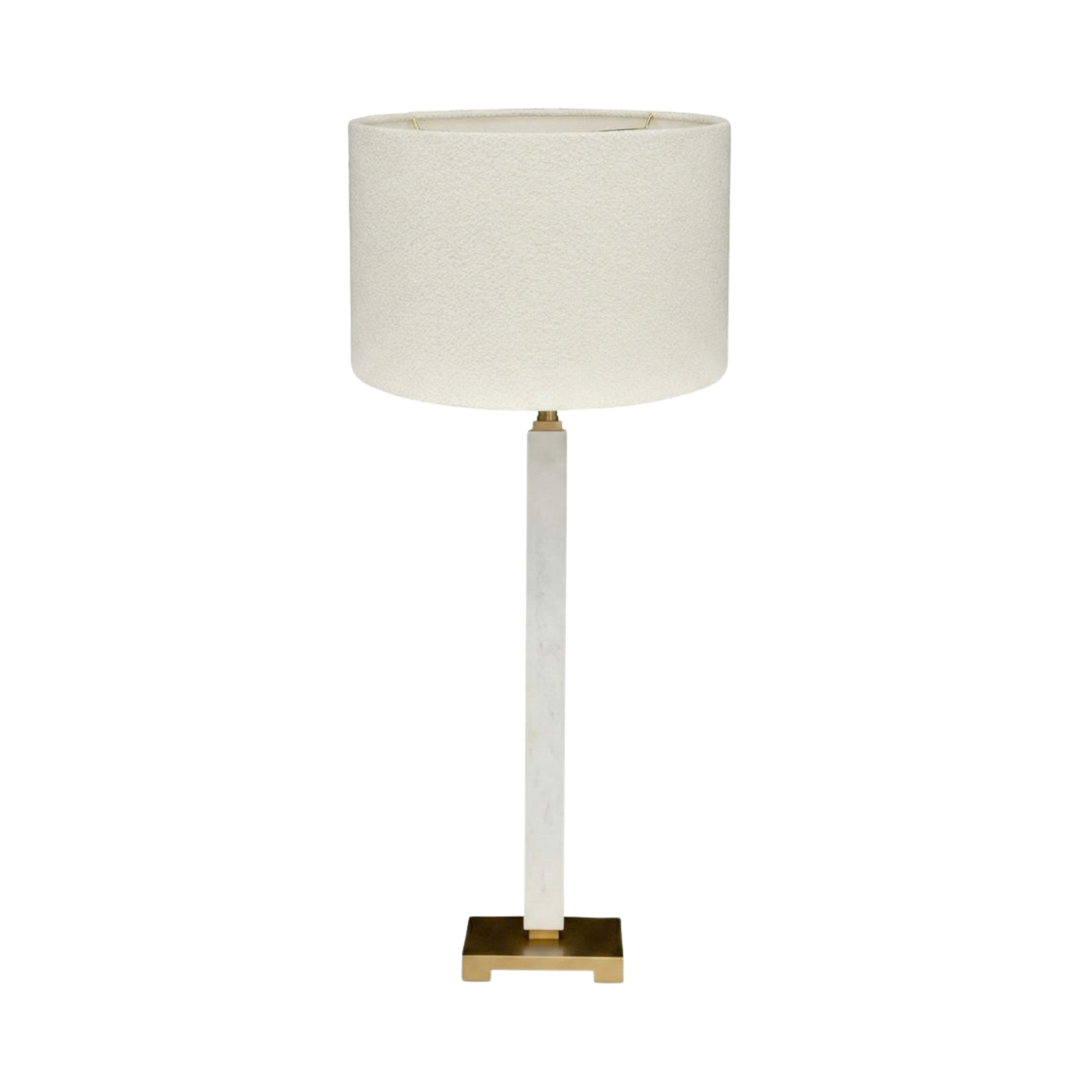 Hellin White Marble Contemporary Table Lamp
