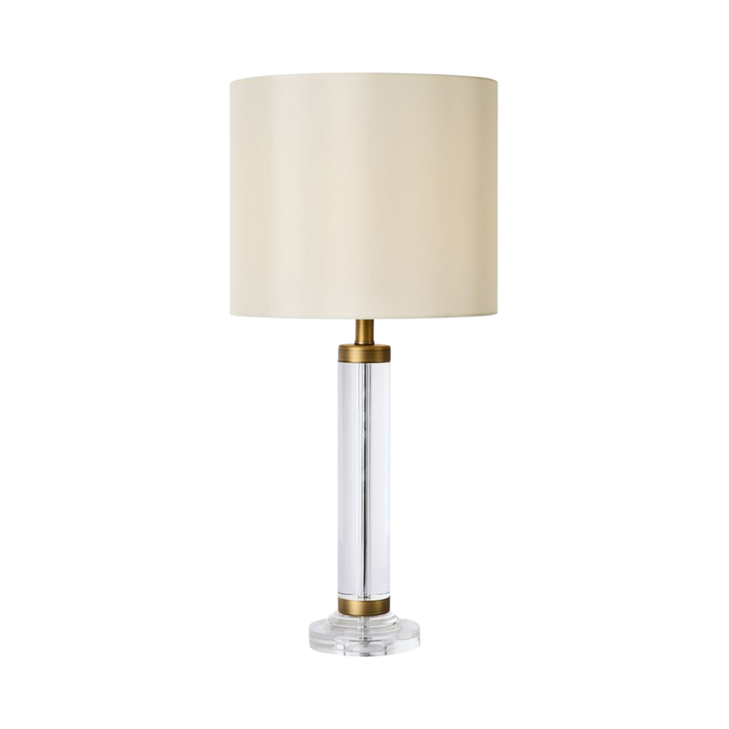 Tomelloso Crystal Column Base Classic Table Lamp