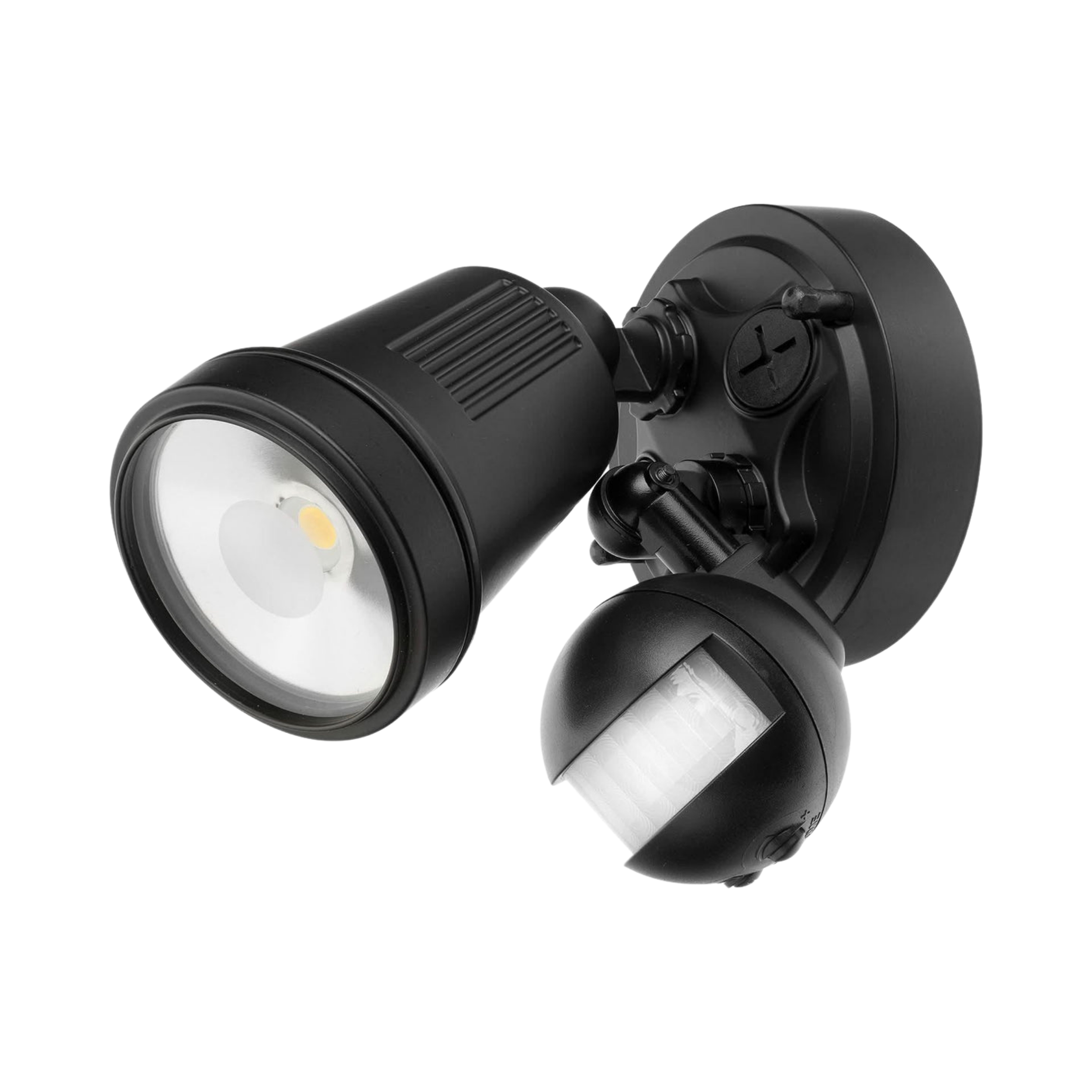 Hunter III IP44 Solo LED Floodlight with Sensor - Black