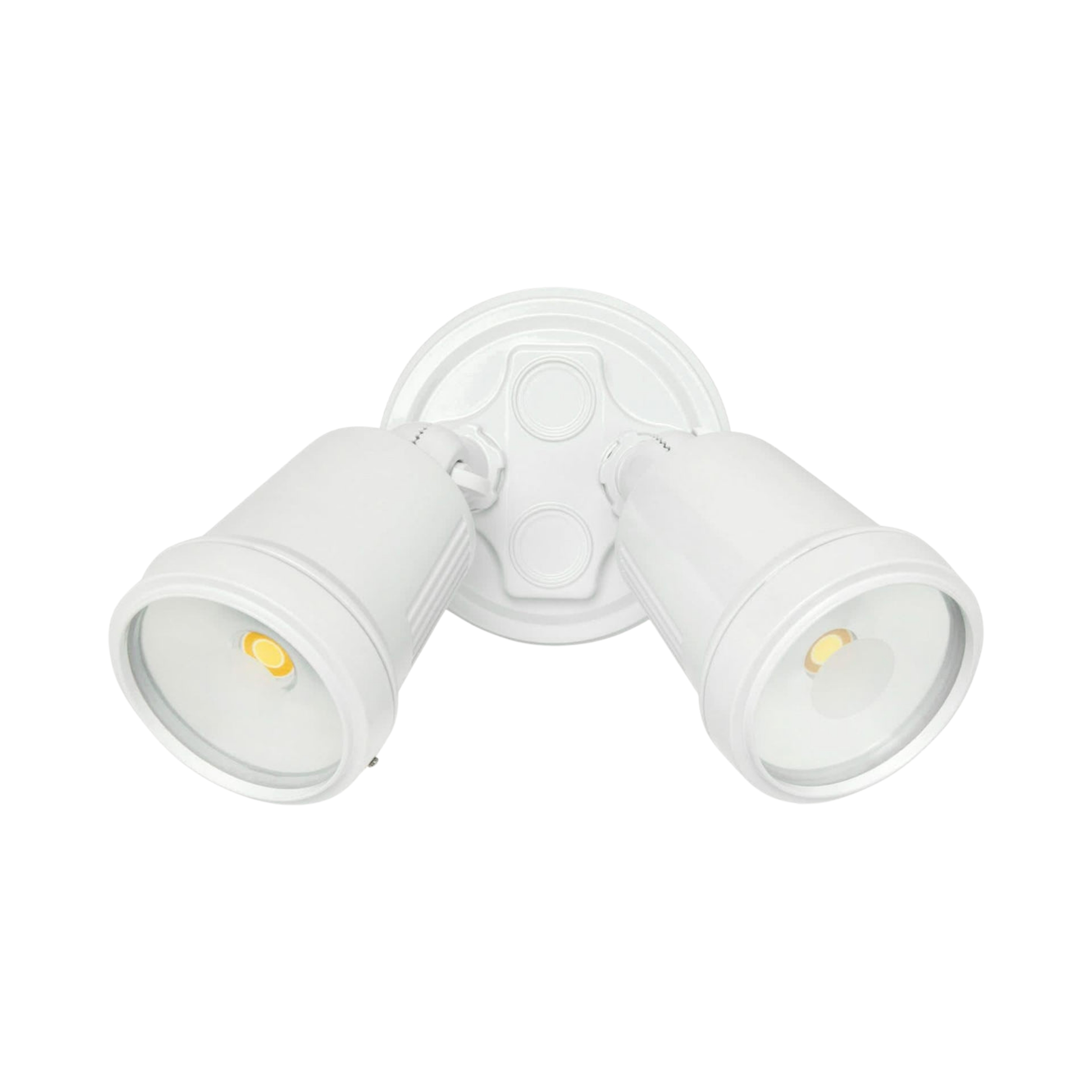 Hunter Trio IP44 Twin LED Floodlight - White
